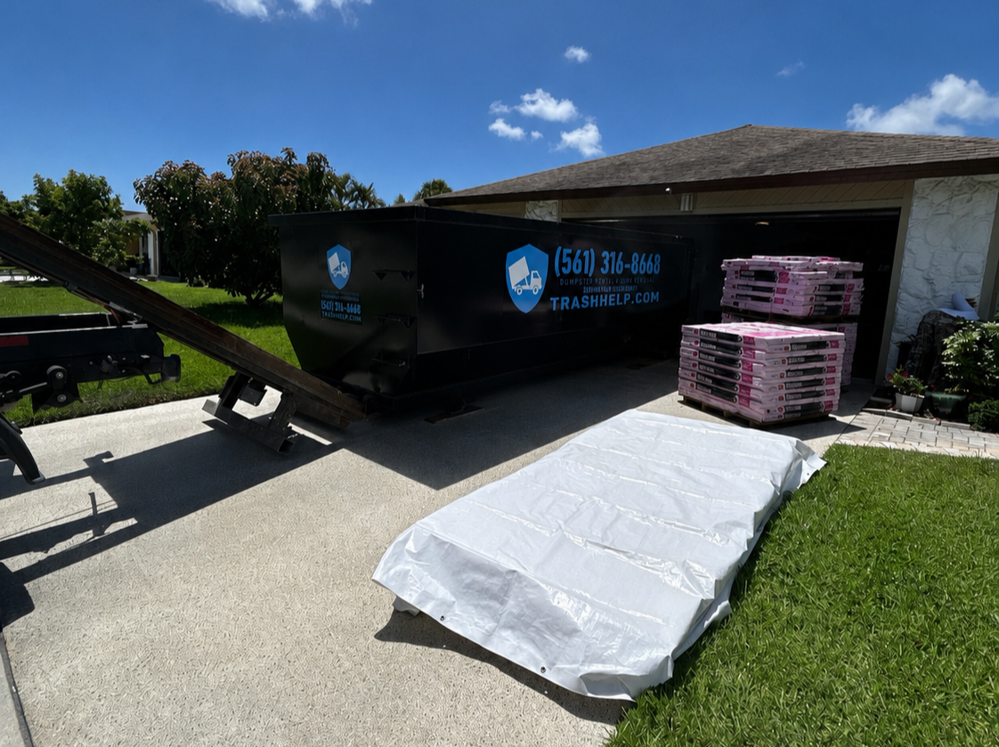 Project Spotlight: Dumpster Setup for a Roof Replacement Project