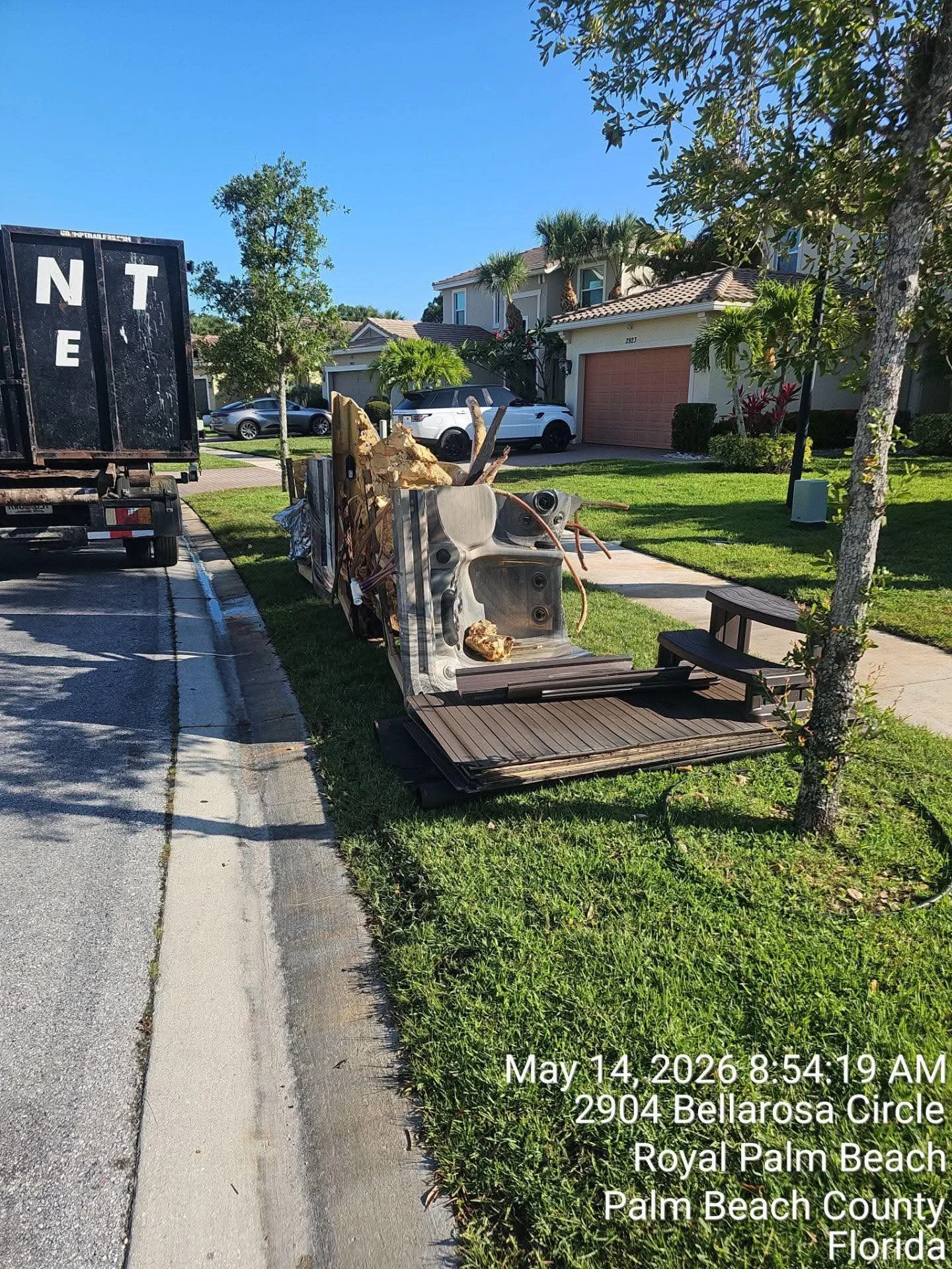 In the middle of May, we handled a quick cleanup project in Royal Palm Beach where timing was the biggest priority.

The call came in around 8 AM, and before 9 AM, the debris was already loaded up and cleared from the property.

The job itself was st