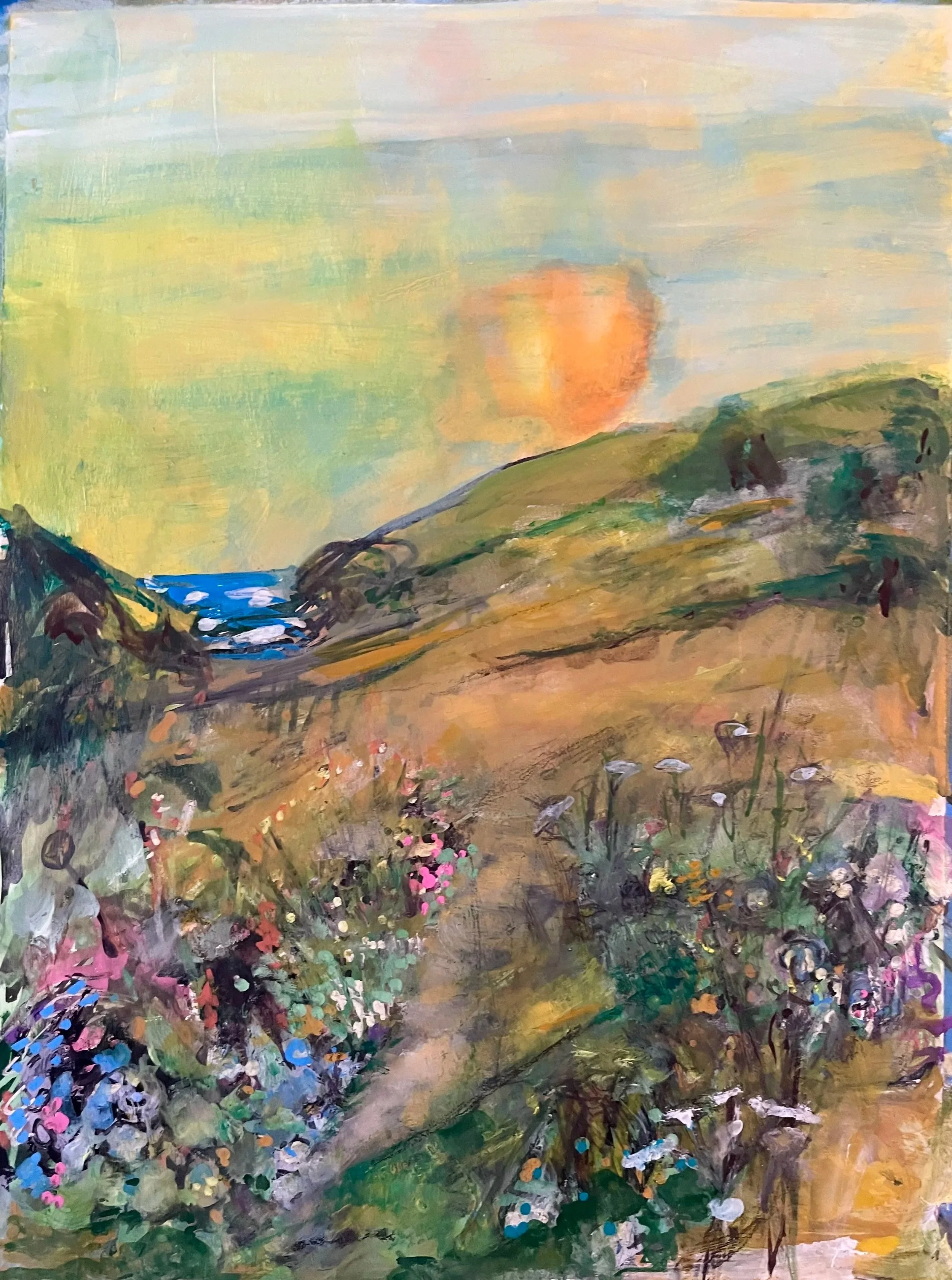 setting sun