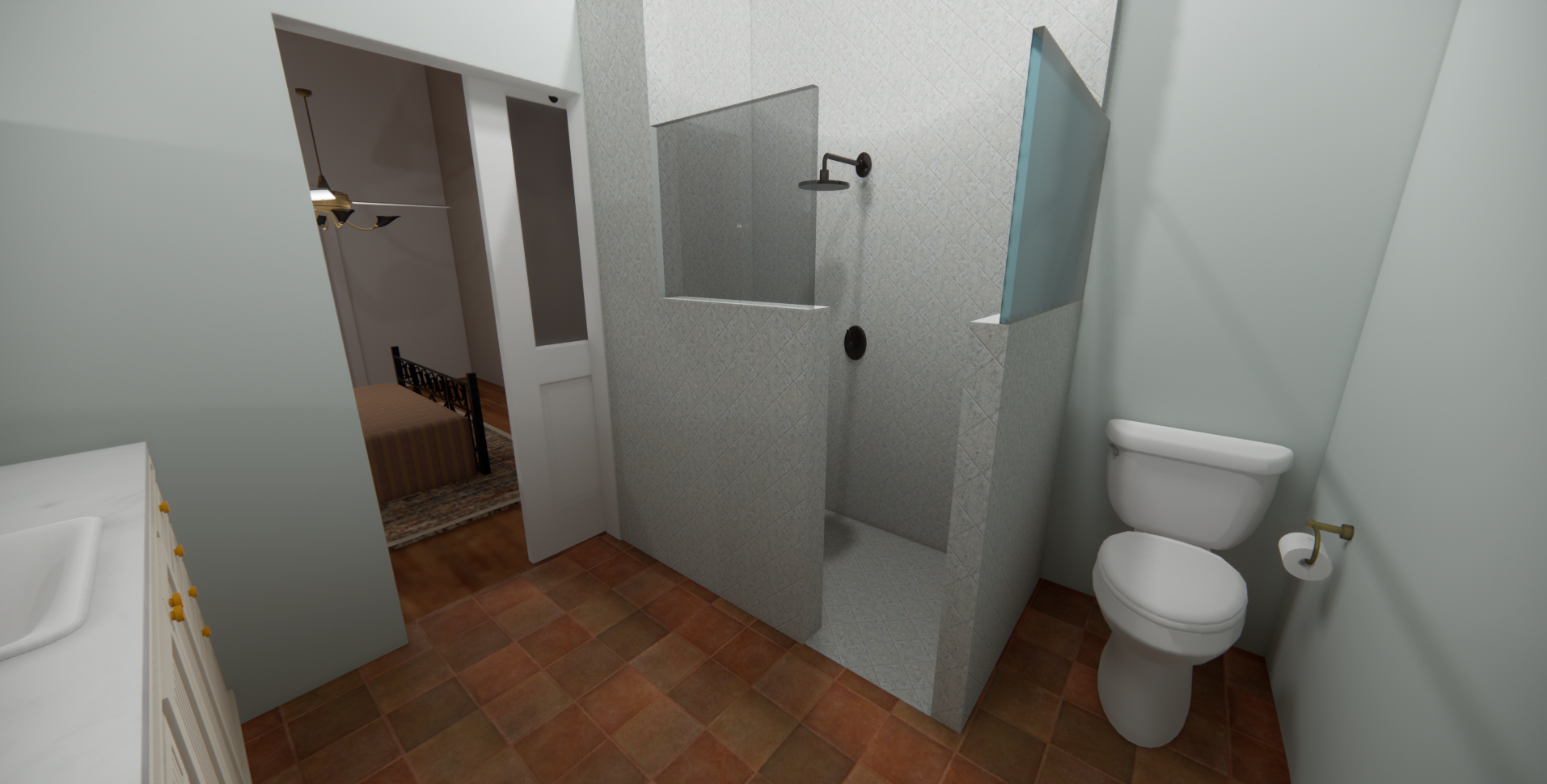 Rendering of Grandma's Bathroom