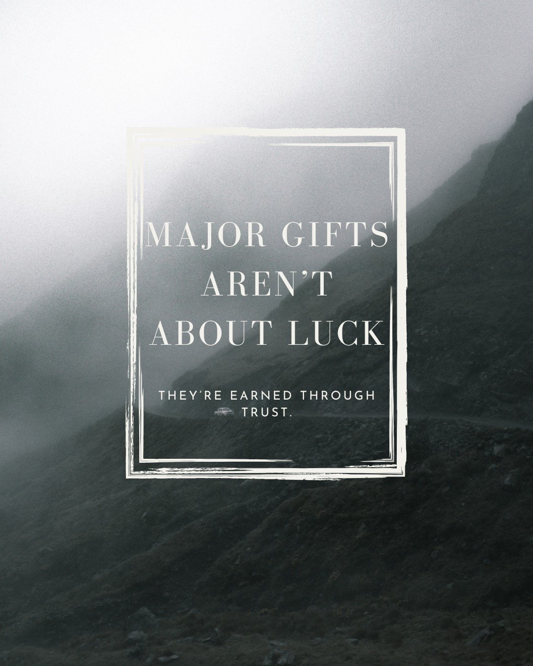 Big gifts don&rsquo;t just &lsquo;happen.&rsquo; They&rsquo;re built on trust, not chance. 

#TrustInFundraising #BigGifts #FundraisingStrategy #DonorTrust 
#BuildingRelationships #MajorGifts #PurposeDrivenPlanning #TrustNotChance 
#NonprofitLeadersh
