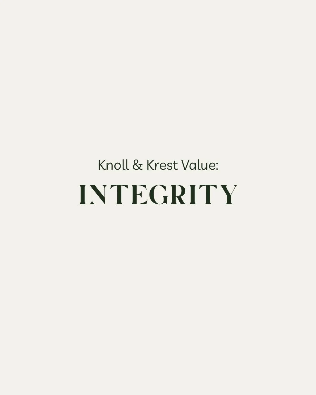 Integrity means living honestly, even when no one is watching. It's choosing the right path because it aligns with our values&mdash;not for external rewards. True integrity is about being consistent, trustworthy, and true to your word, in every momen