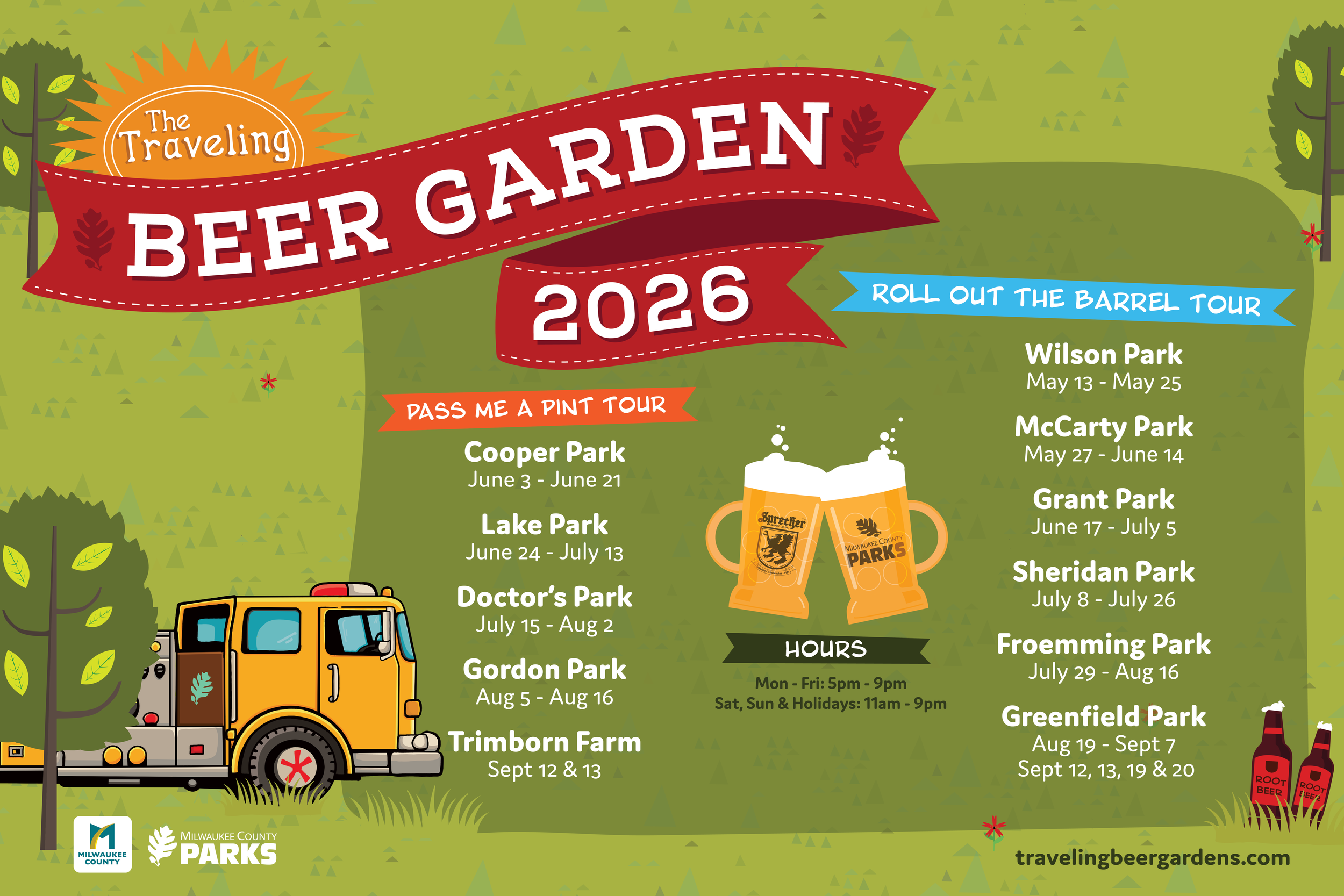Beer garden schedule