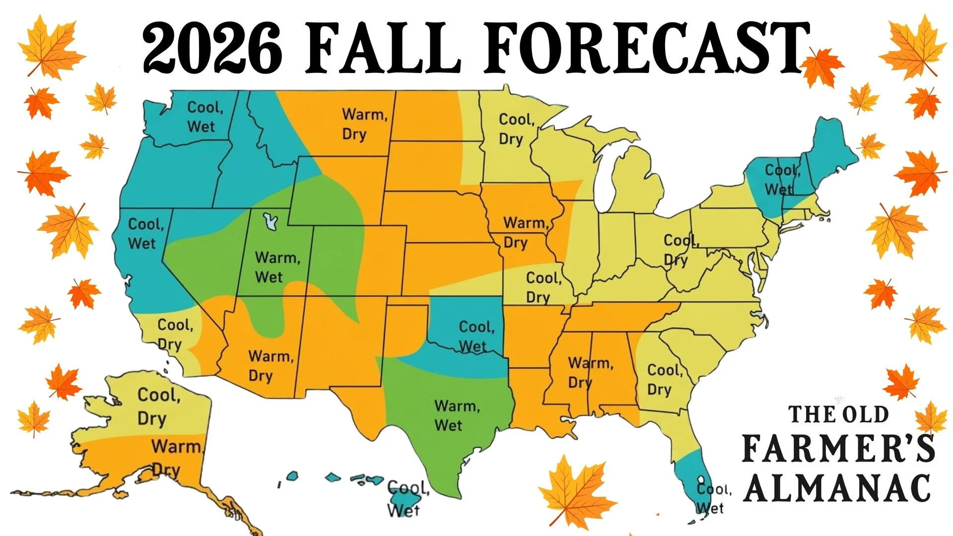 Old Farmer’s Almanac Prediction for Wisconsin Fall 2026 Weather