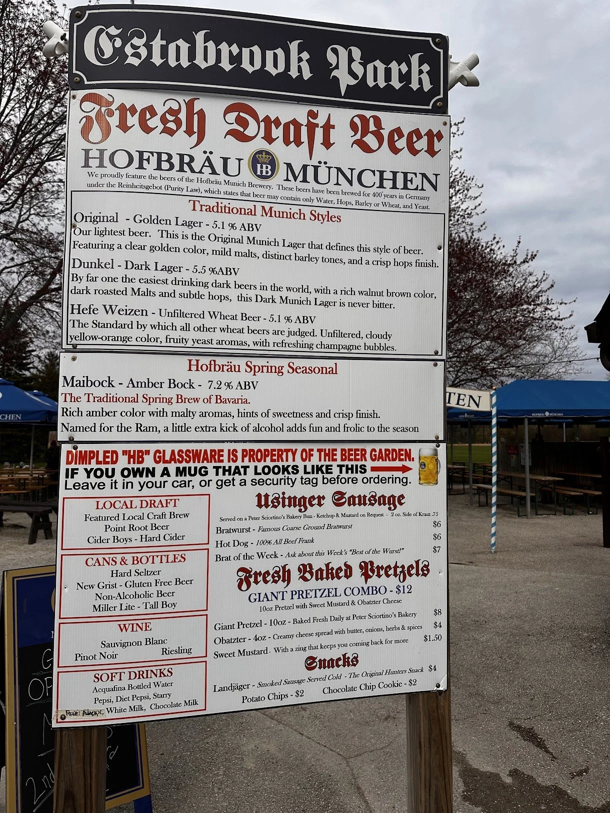 Estabrook Beer Garden: A Complete Menu Guide — North Shore Family ...