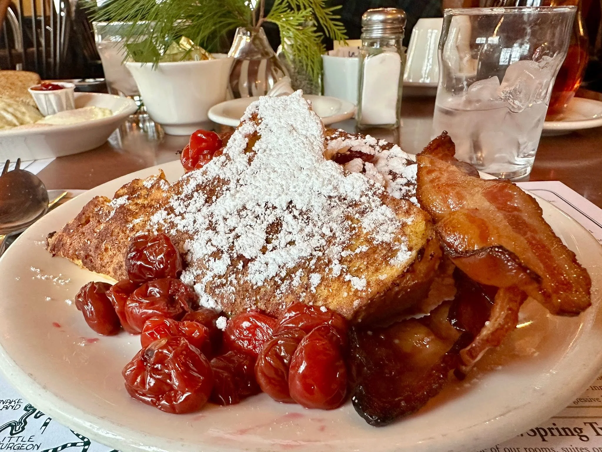 Door county cherry stuffed French toast