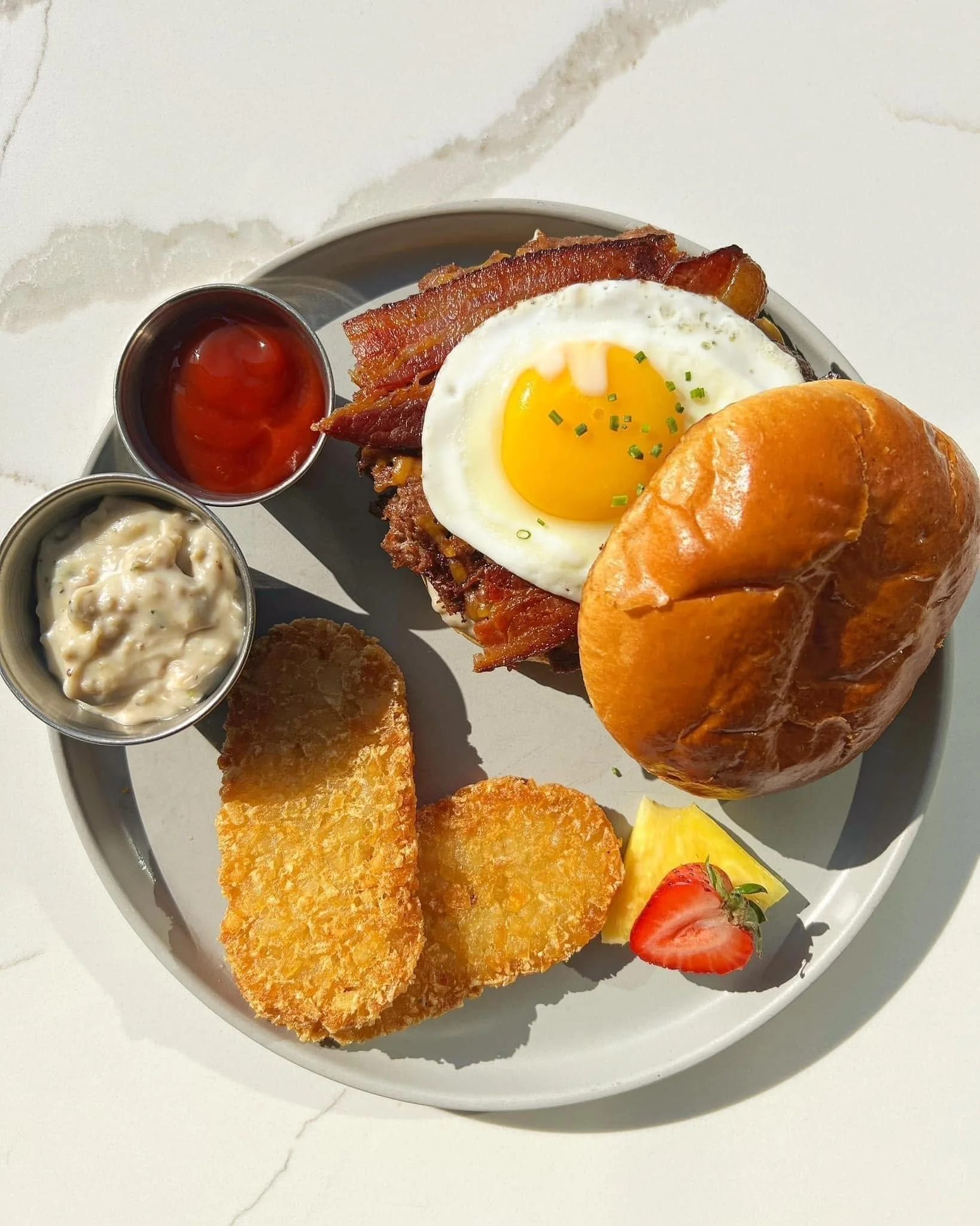 hangover breakfast burger