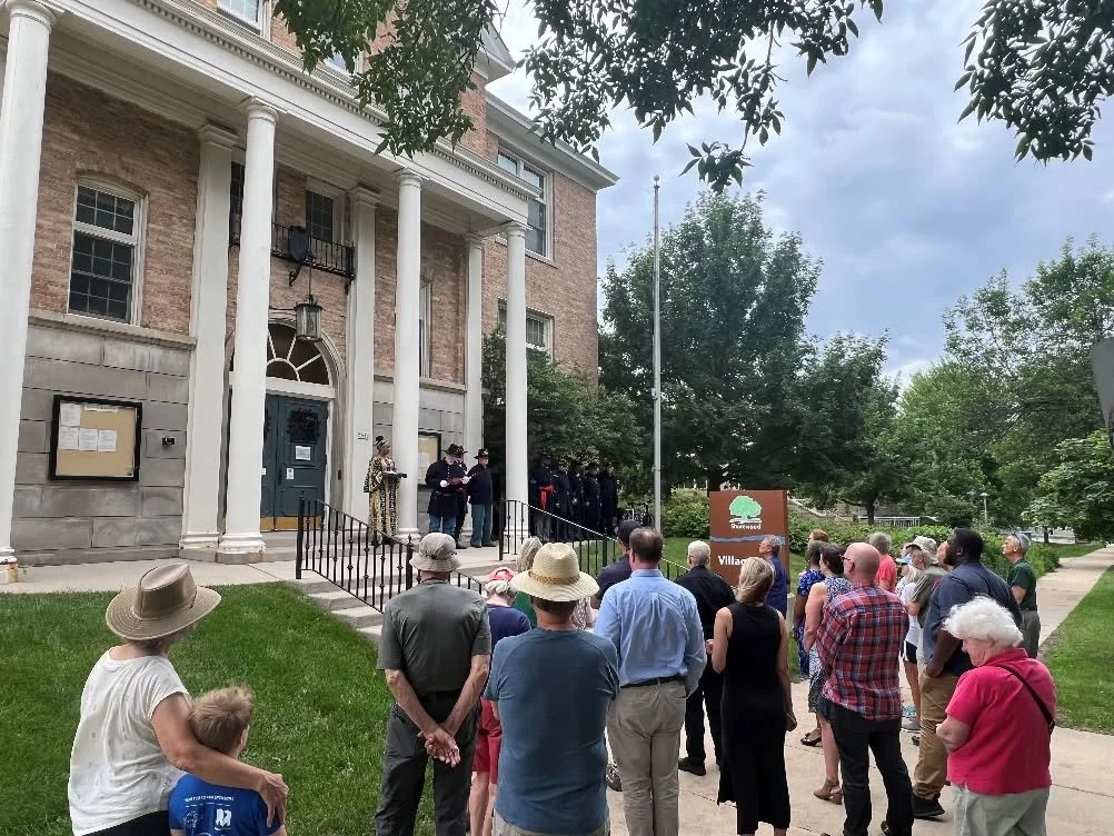 Juneteenth Flag Raising Ceremony at Village Hall