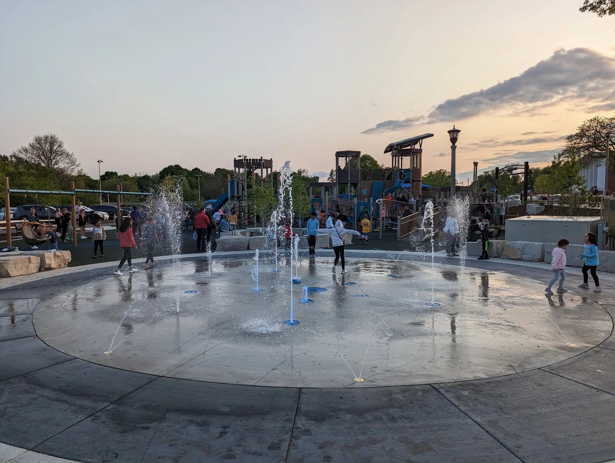 splash pad at Village Park