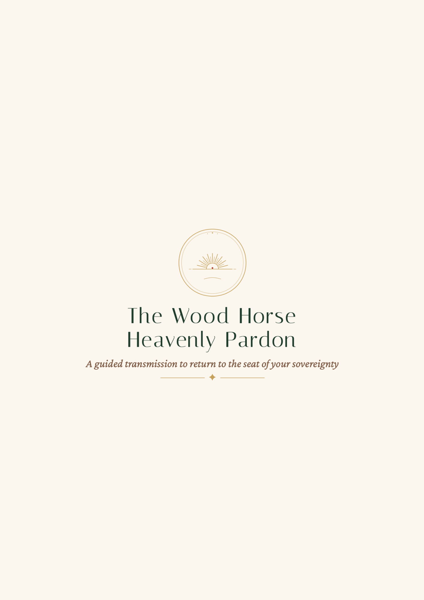 The Wood Horse Heavenly Pardon Ritual