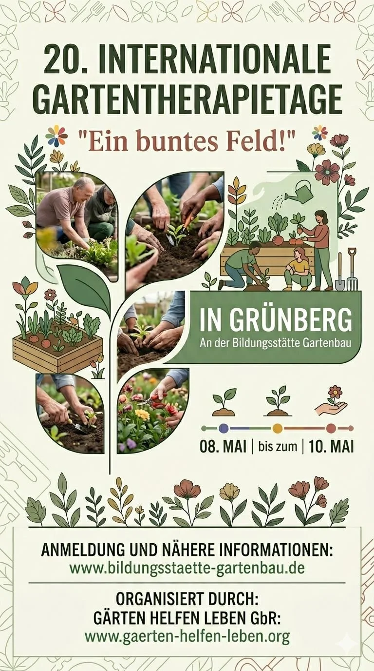 20. Internationale Grünberger Gartentherapietage