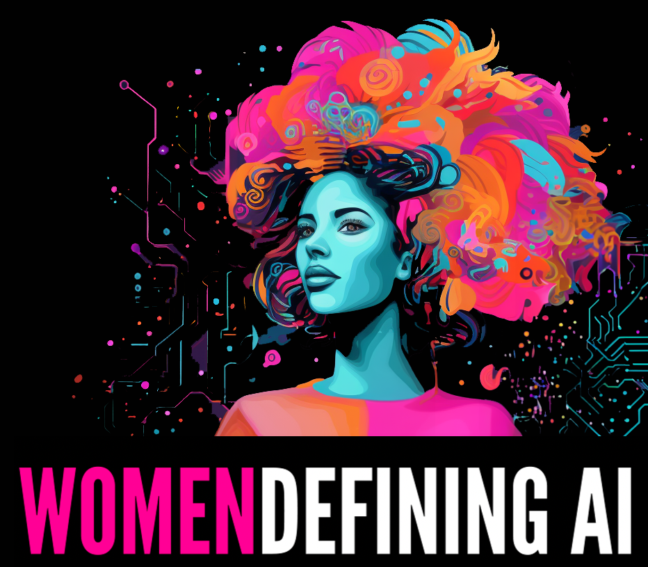 Stylized Logo for Women Defining AI