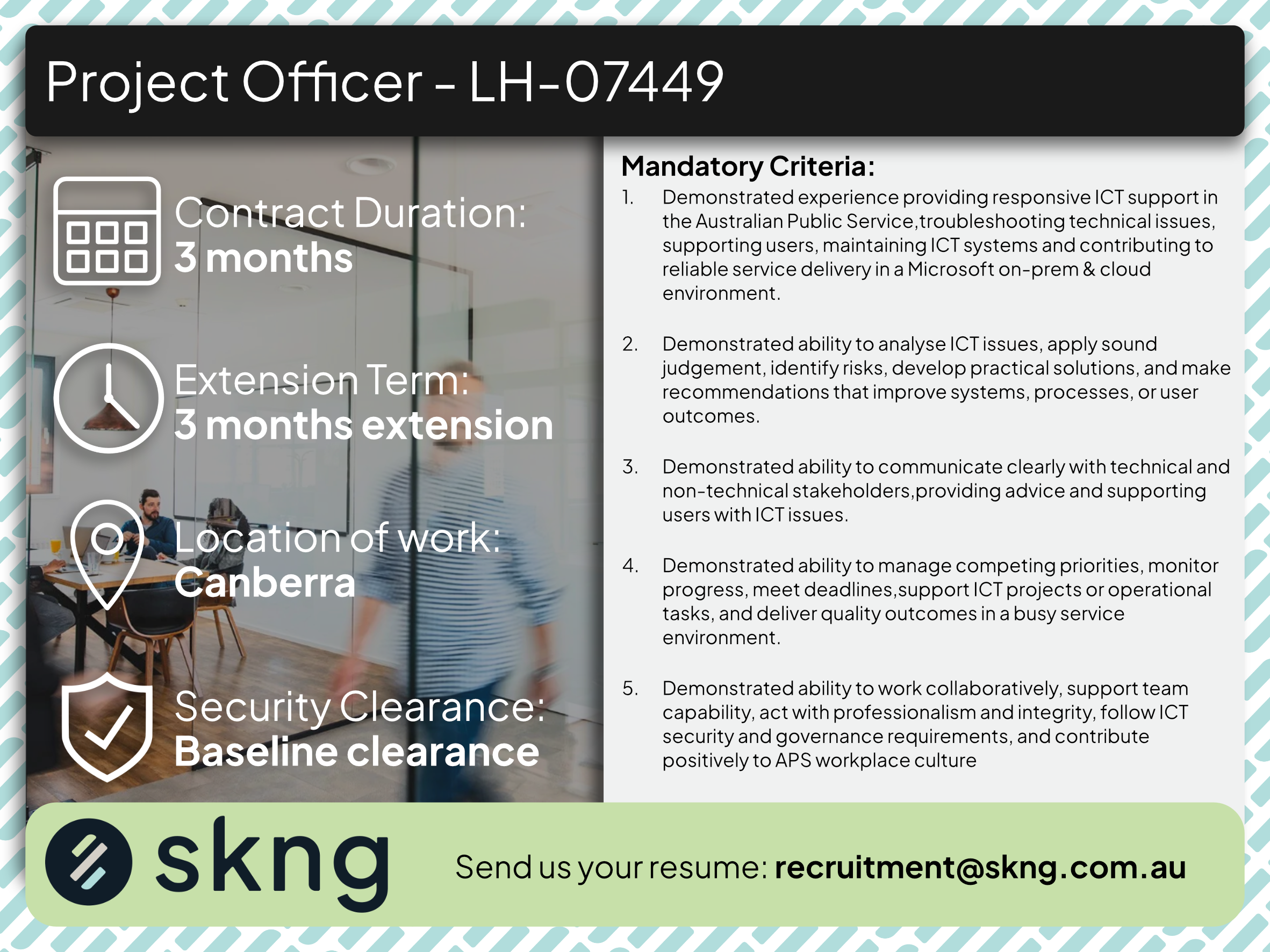 Project Officer -  LH-07449