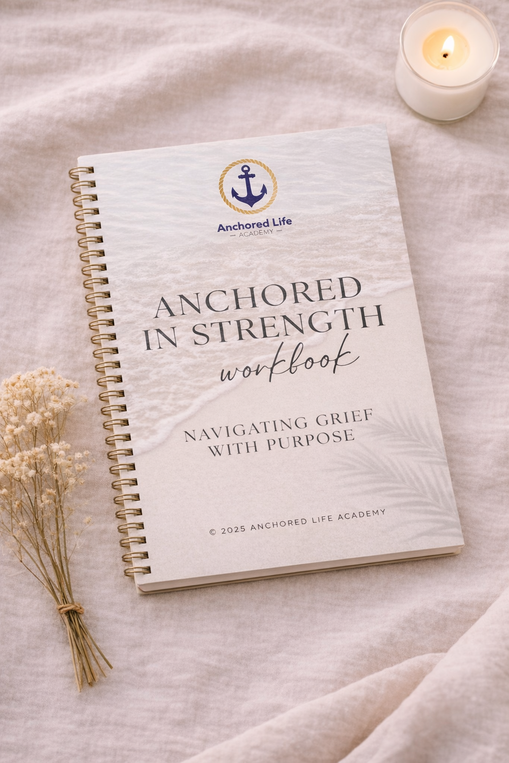 Anchored In Strength Workbook FlatLay