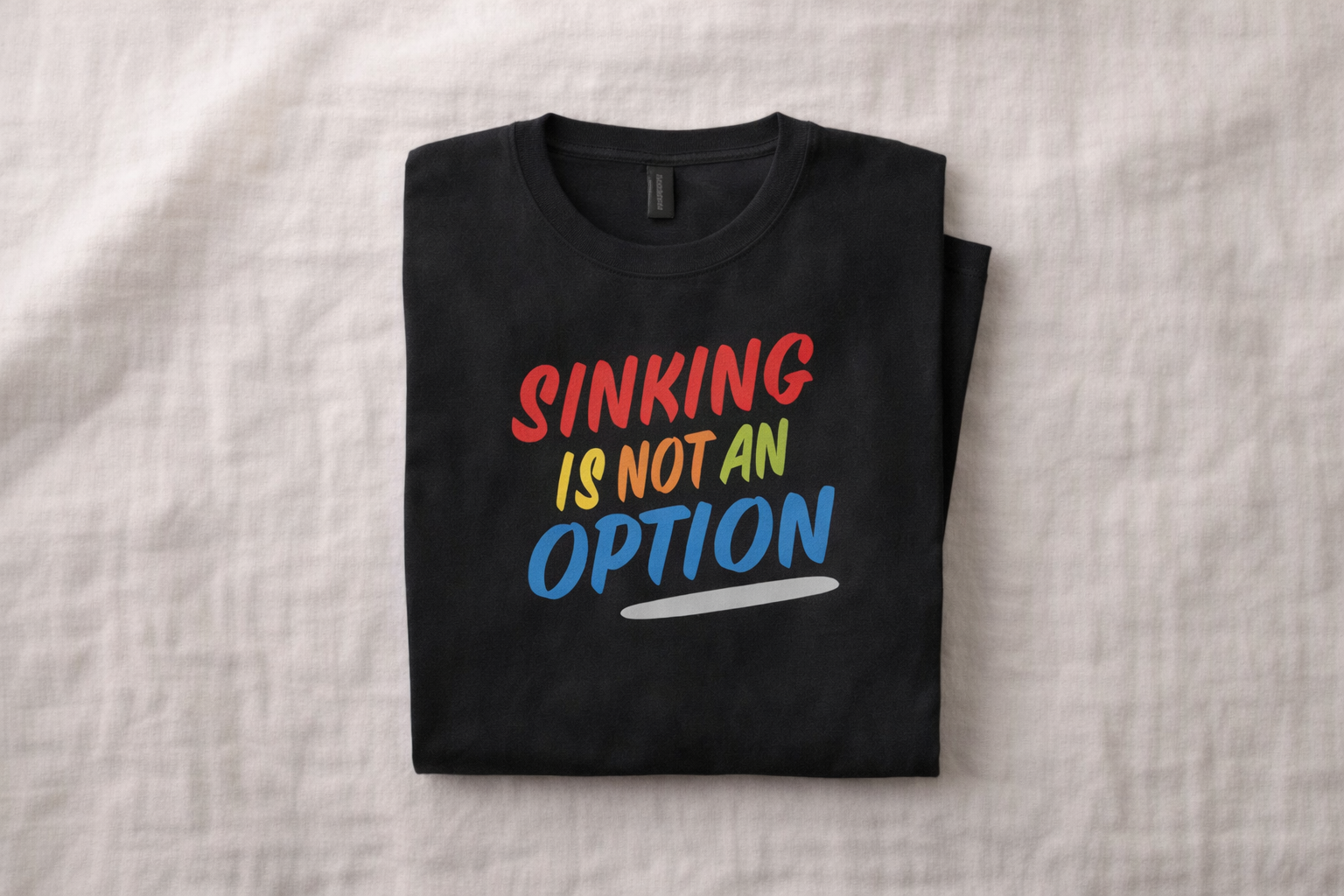Sinking Is Not An Option Multi-Color Short Sleeve Tee