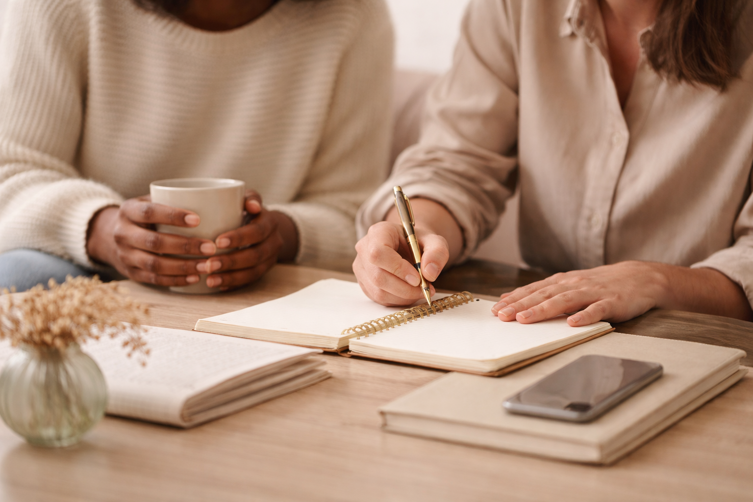 Collaborative Discussion At Table
