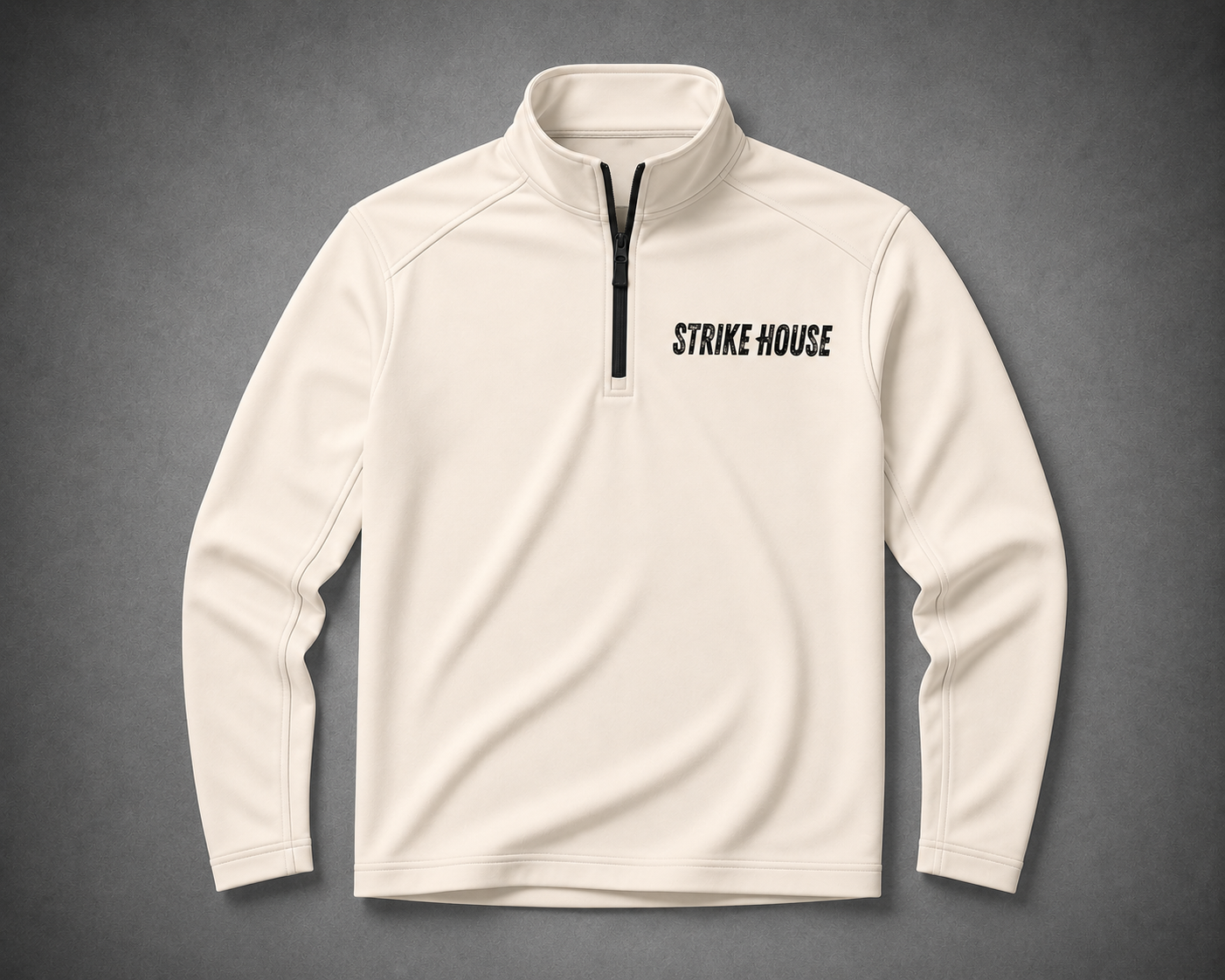 White Quarter Zip