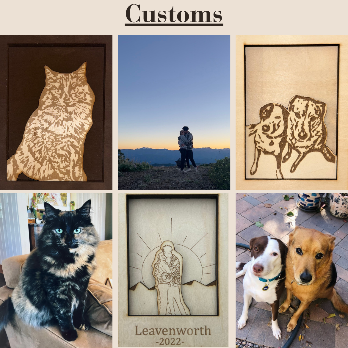Transform your favorite memory, person, place into a custom, one-of-a-kind wooden keepsake that will last a lifetime! We offer personalized wooden photos, magnets, and bottle openers crafted just for you. 