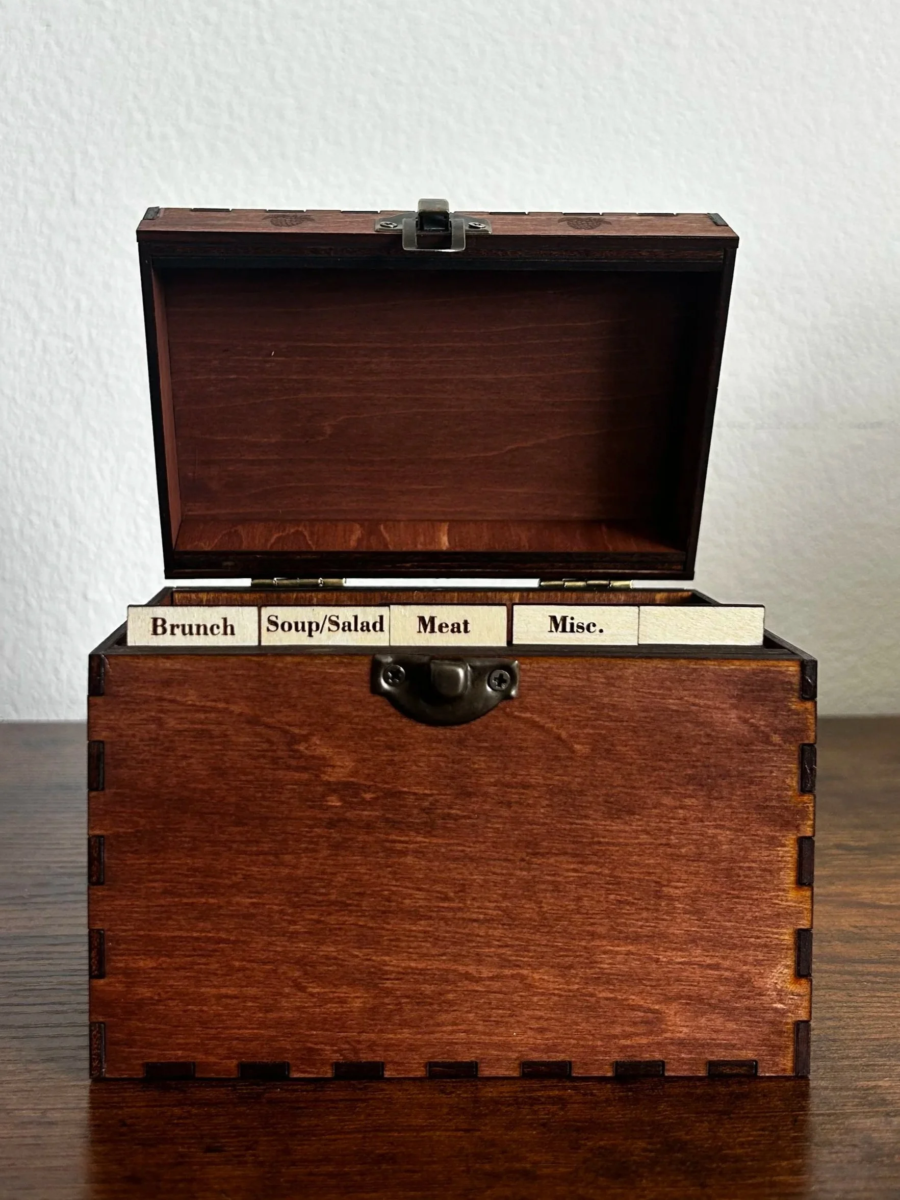 3x5 Recipe Box