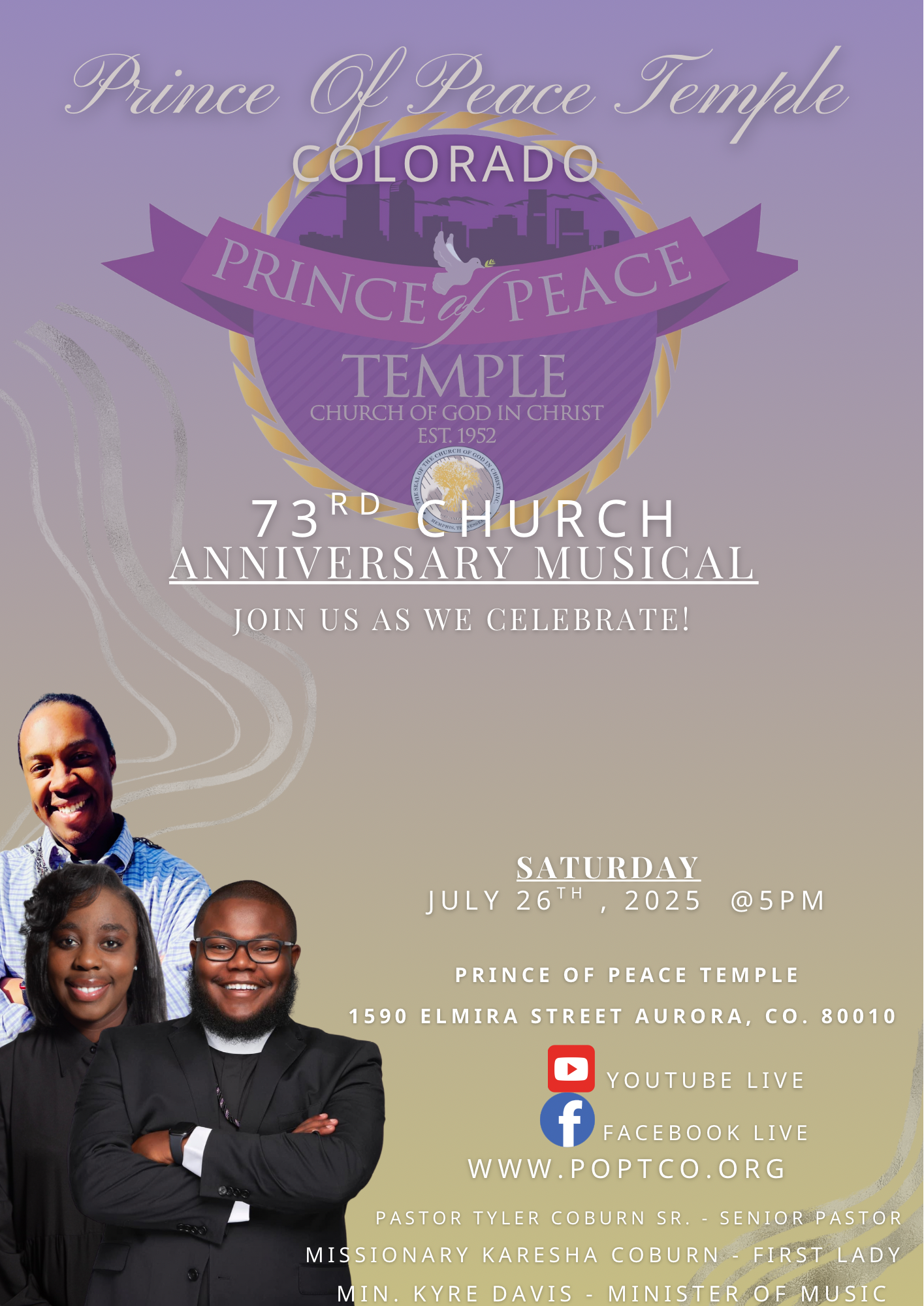 73rd Prince of Peace Temple Church Anniversary Celebration Musical