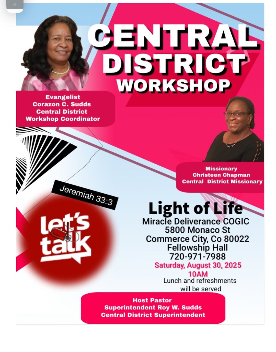Central District Workshop