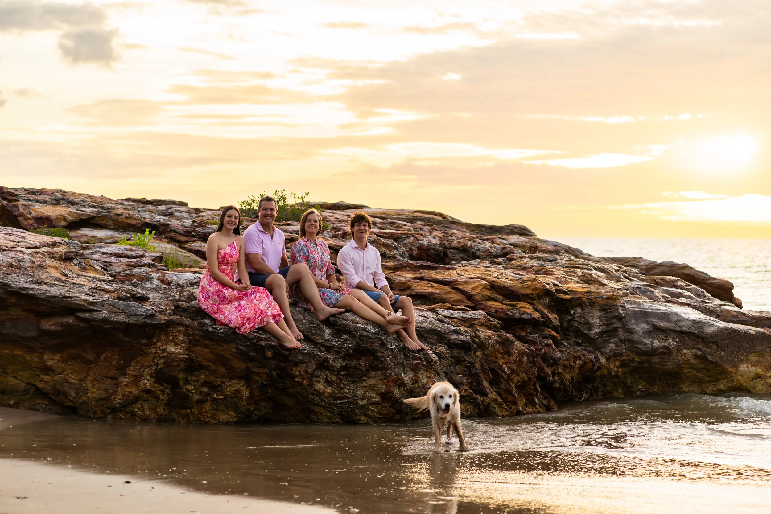 The Dewsbury Family at Casuarina Beach, Darwin