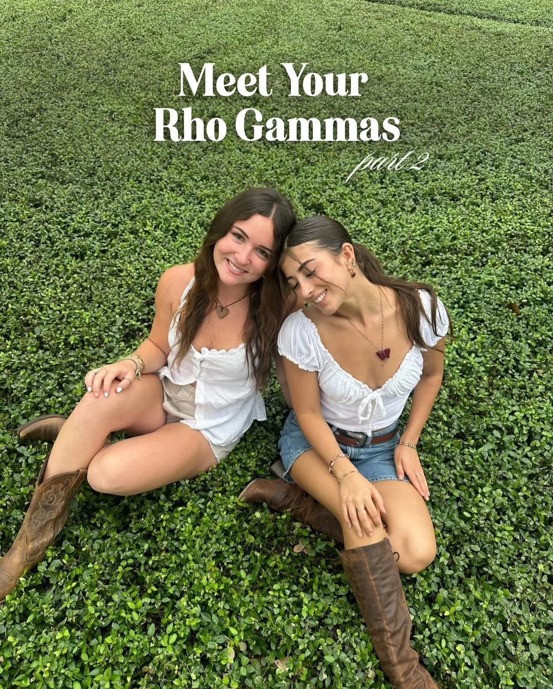 Meet your 2025 Rho Gammas! 🎉
Part 2
You’ll be placed in a Rho Gamma group with two Rho Gams who will support and guide you throughout the entire recruitment process. They’re here to answer all your questions and can’t wait to meet