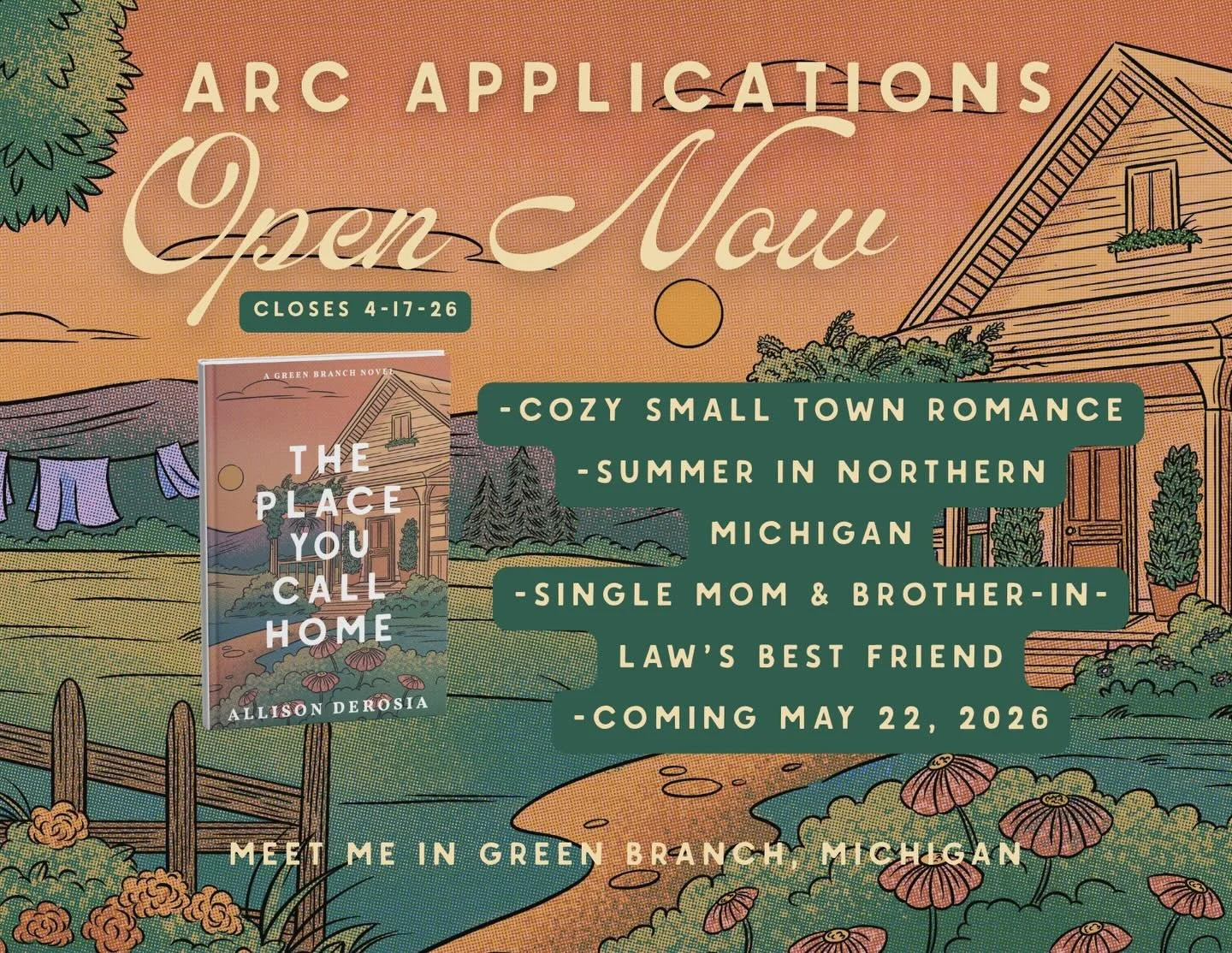 Early copies are ready!!! ARC Application is live! Link in my bio!
Keep an eye out for the ARC giveaways too!
#arcapplication #arcreader #arcreaderswanted #smalltownromancebooks