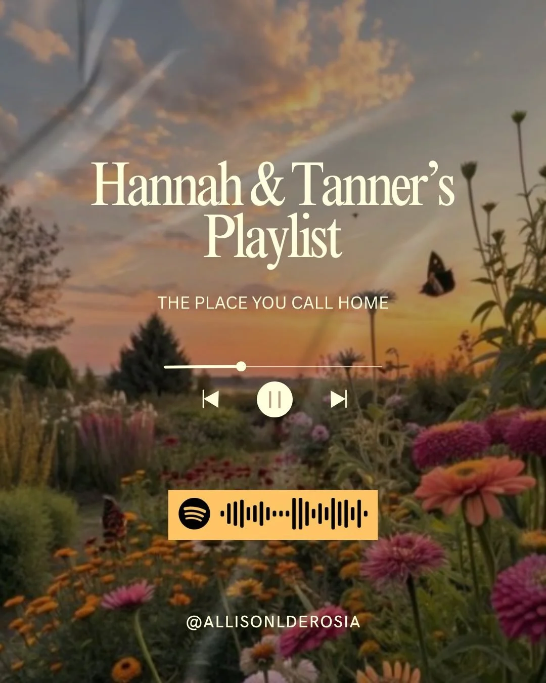 One week left, so here&rsquo;s the playlist to get you excited! Link in my bio! 💛💐
#theplaceyoucallhome #allisonderosia #bookplaylist