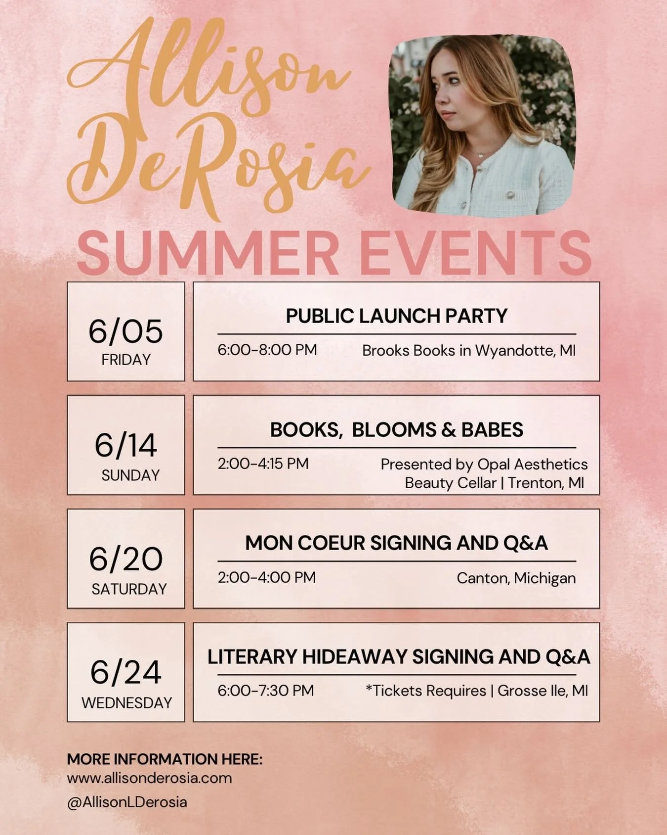 Summer events!!! I&rsquo;m not doing any fairs this year, All events are strictly The Place You Call Home with some amazing vendors coming too!! (Also exclusive merch!) 
See you this summer!!!