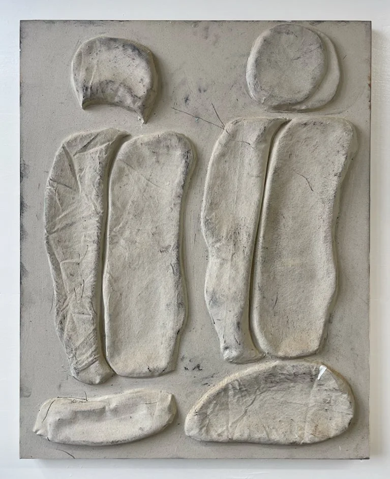 "Together no.1"
40"x32"
2025
oil, graphite, gesso, paint, on canvas
