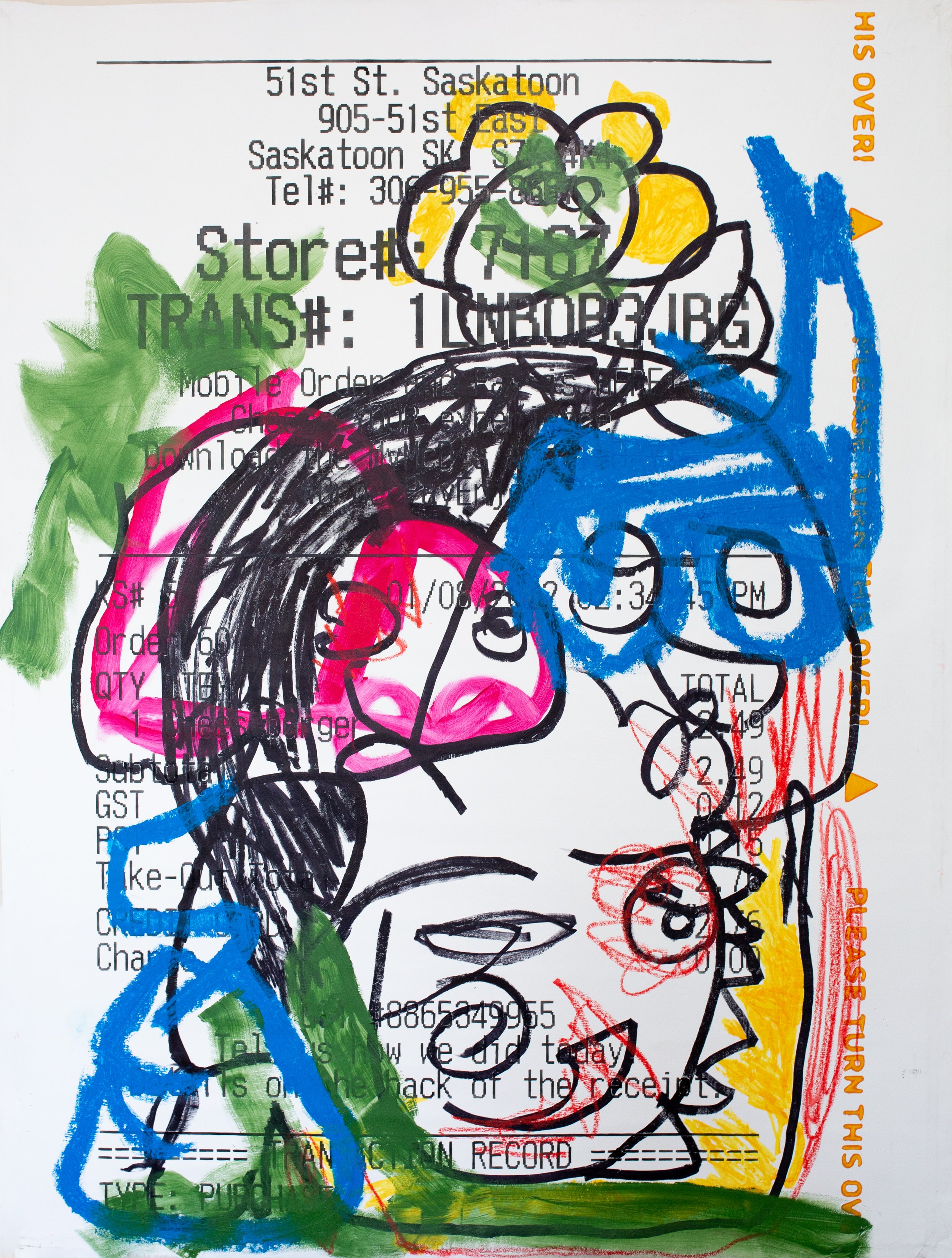 "2.19"
71”x51
2022
acrylic,spray, oil stick on
canvas