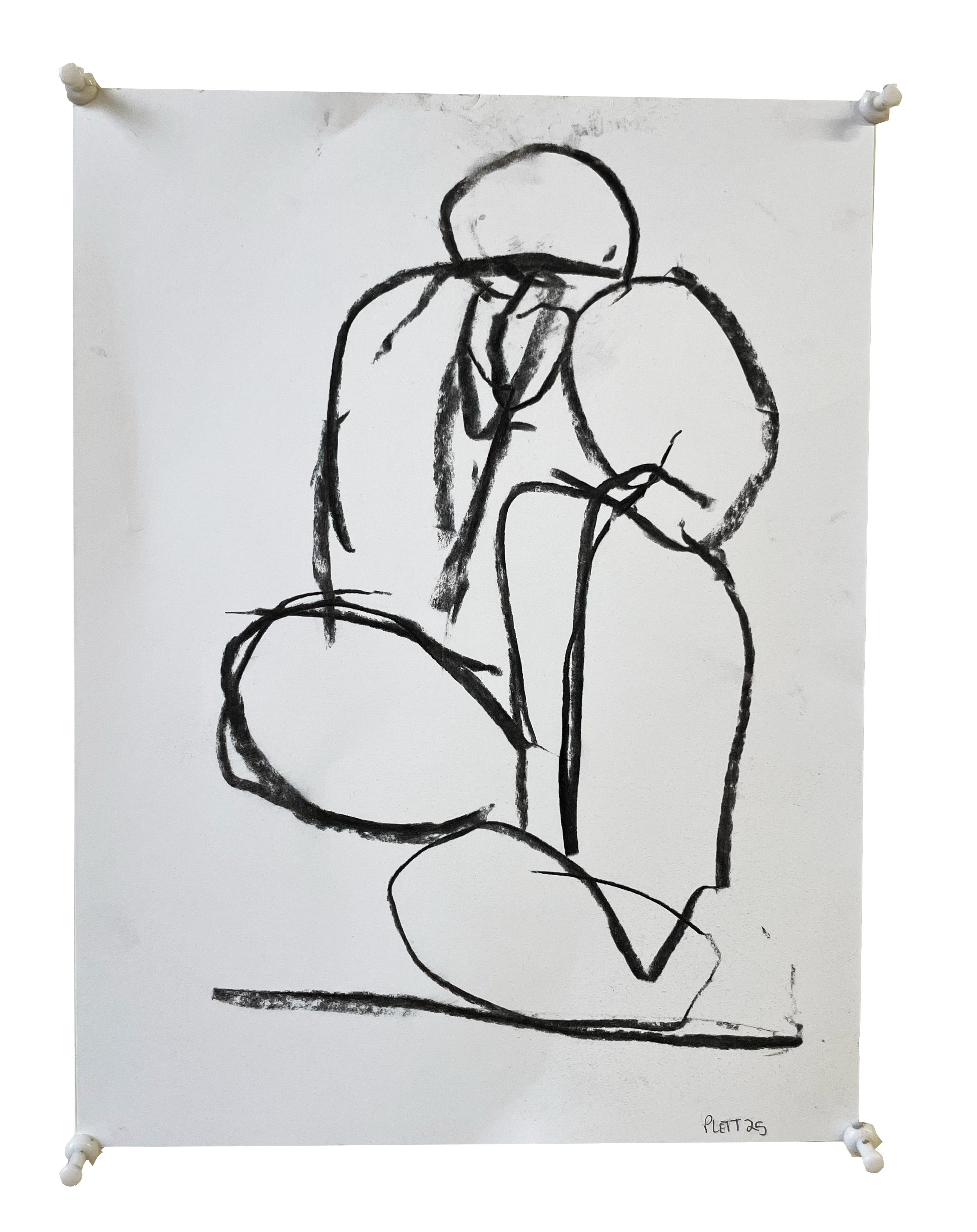 People Walking Drawing