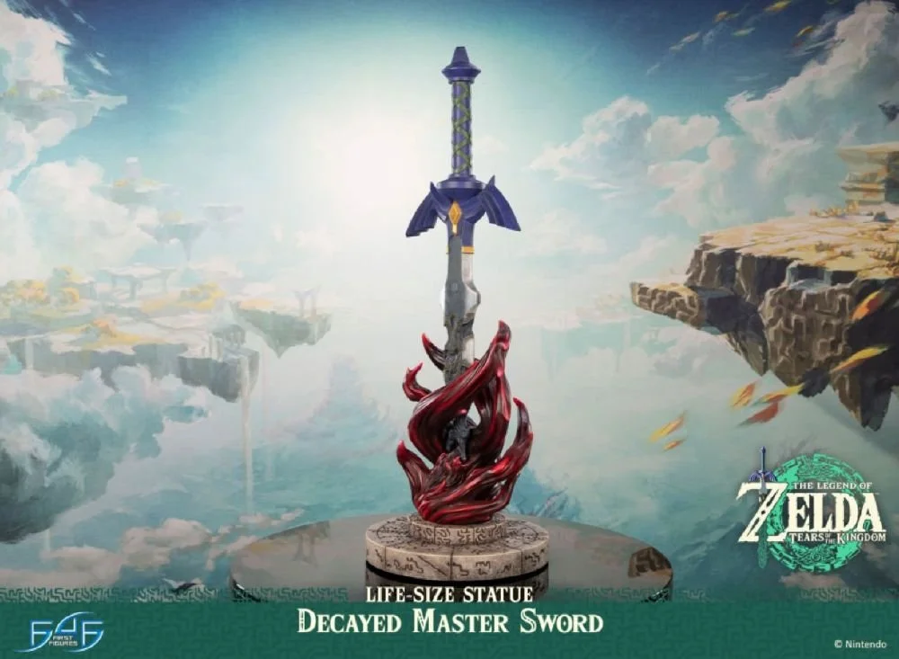 The Legend of Zelda:Tears of the Kingdom – Decayed Master Sword Life-Size Statue