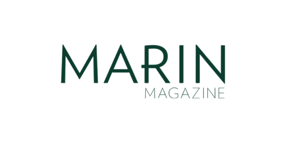 Marin Magazine logo in dark green font.