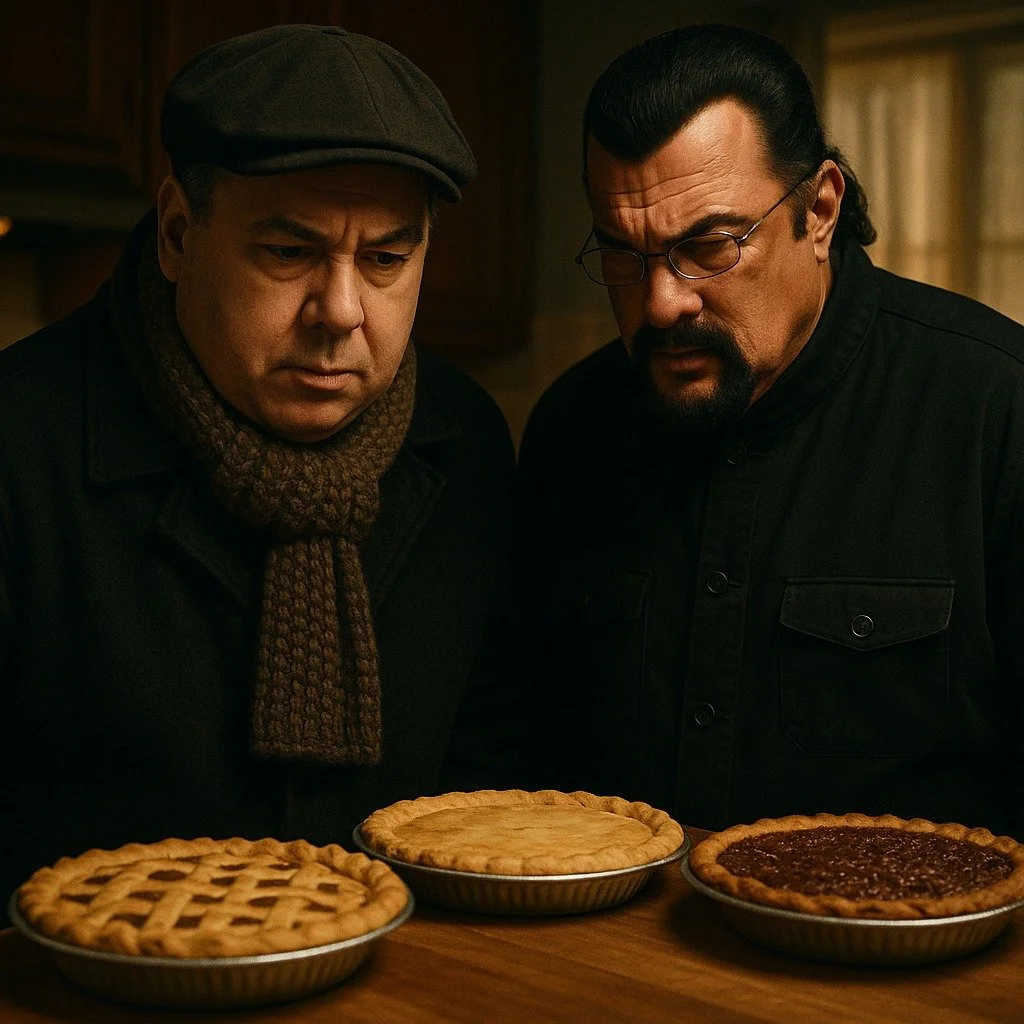 Steven Segal showed up, tonight, to check my pies.