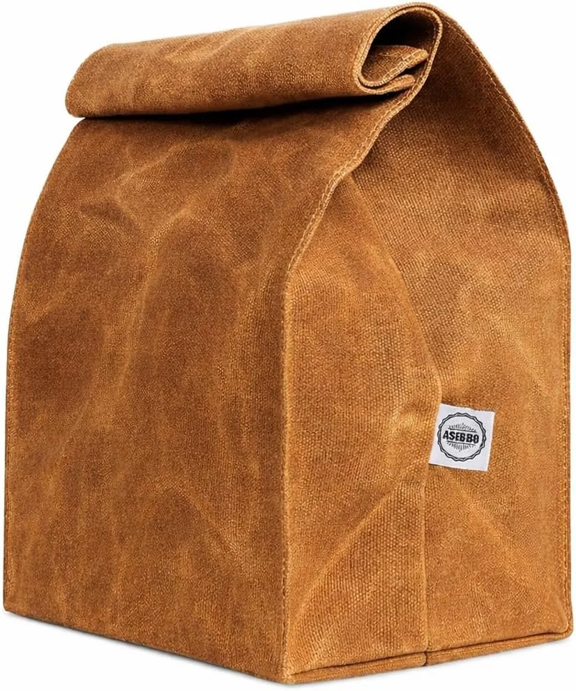 ASEBBO Waxed Canvas Lunch Bag