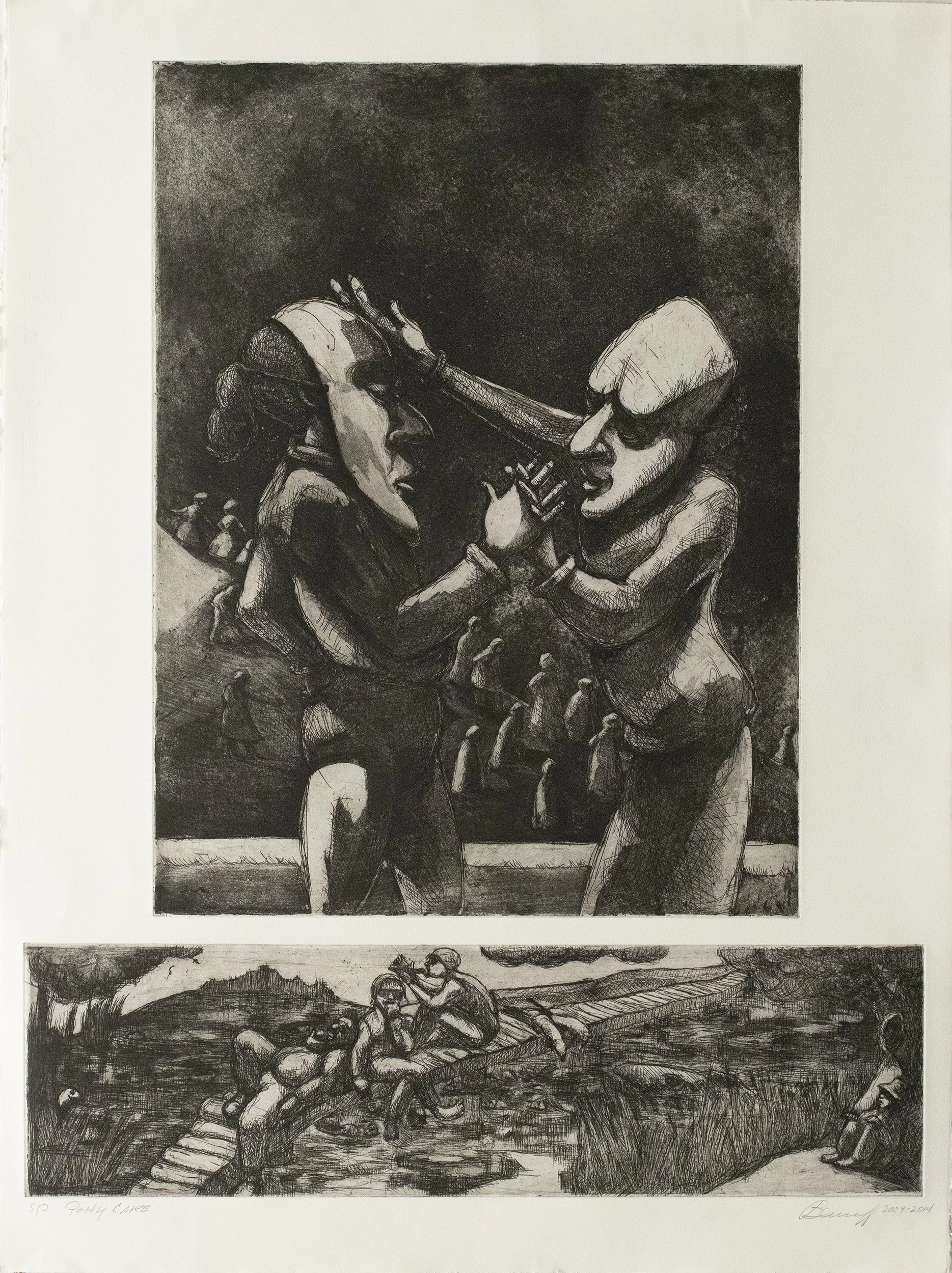 Patty Cake-diptych • 2014 • 30 x 22 inches