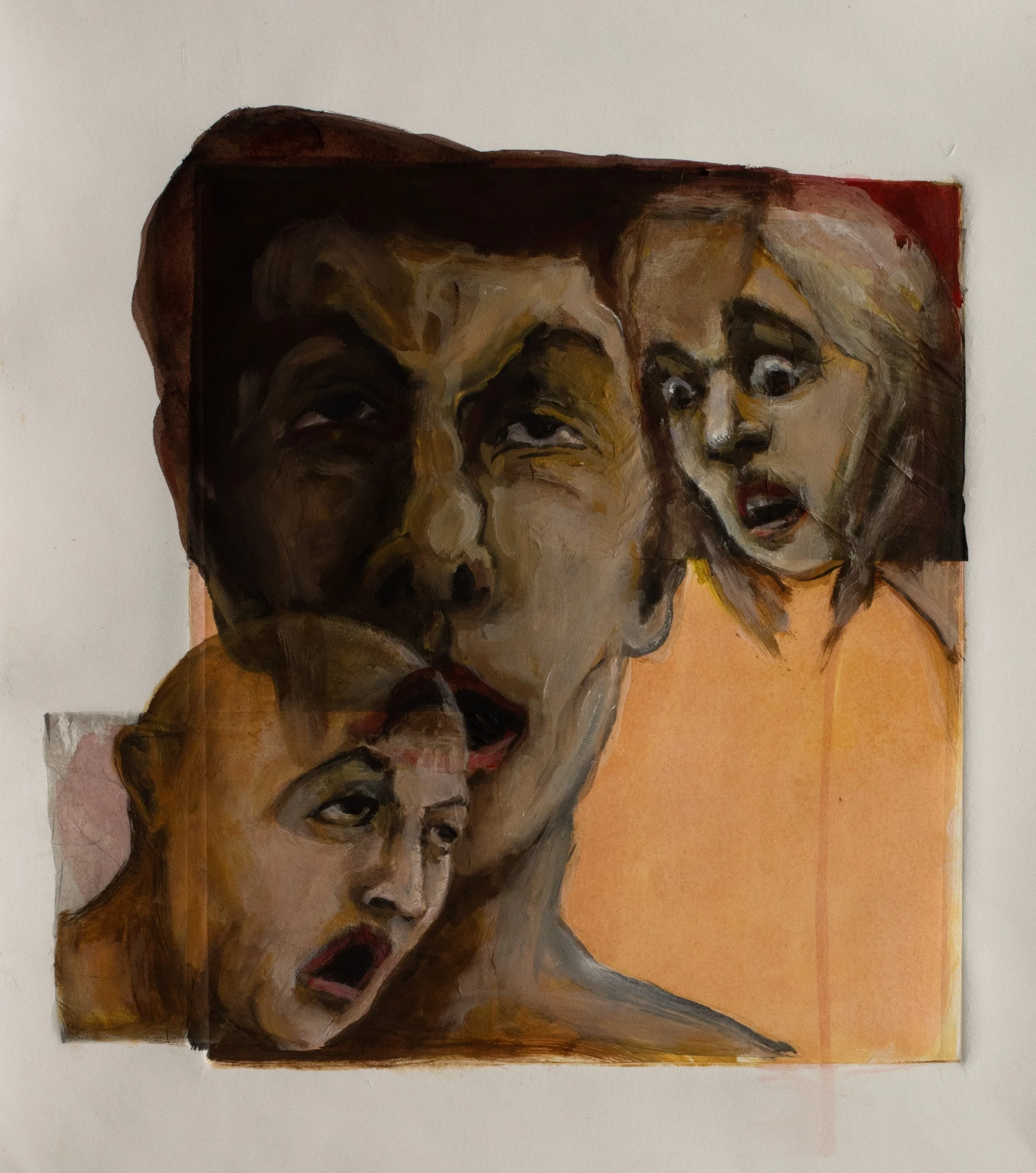 Witnesses-3 Figures #2 • 2023 • 17.5 x15 inches