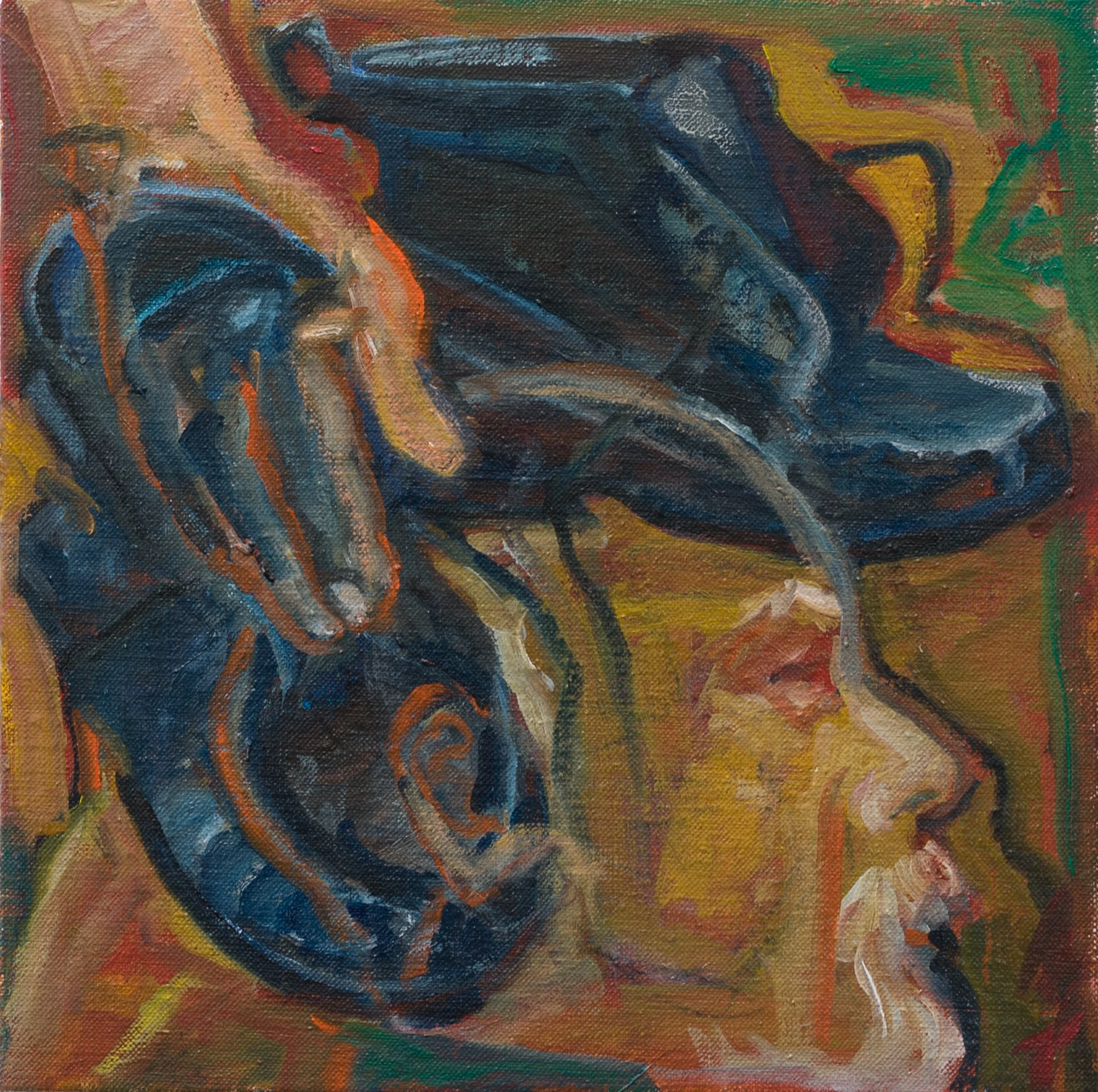 Boots • 2018 • 12 x 12 inches • Water based oil on canvas