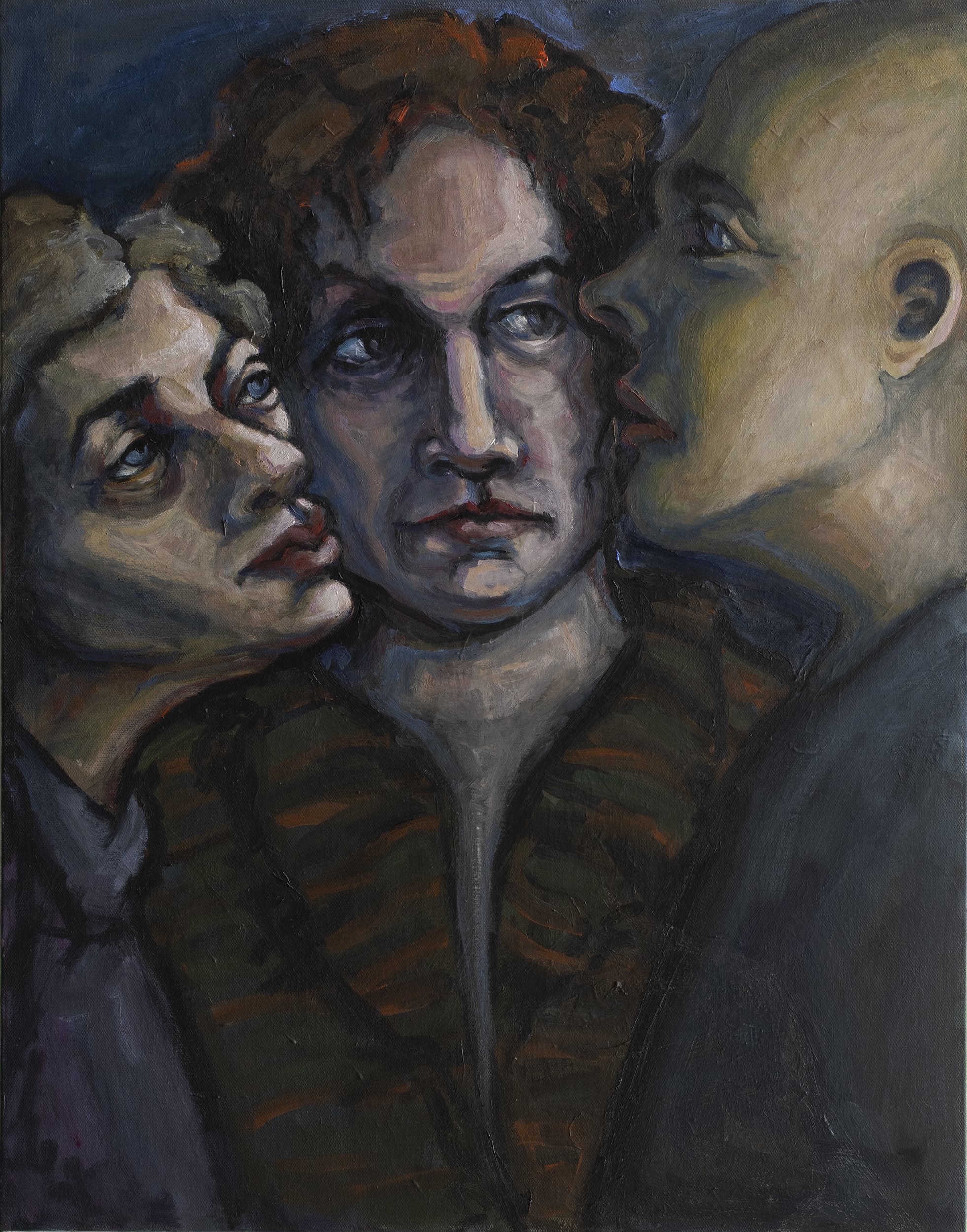 Caught 2 • 2021 • 28 x 22 inches • Water based oil paint on canvas