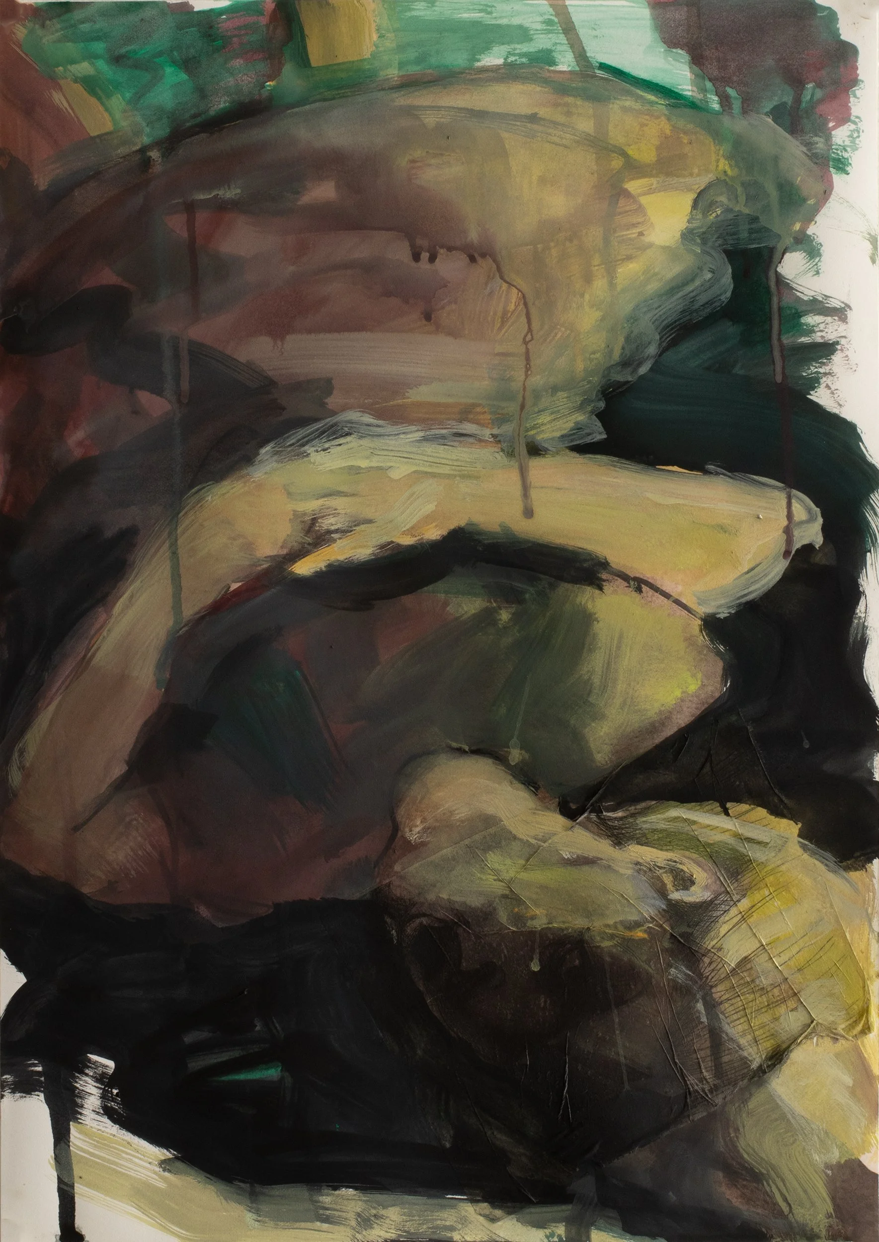 Witness-Arms Crossed • 2022 • 15.5 x 11 inches • Digital print, collage, and water based oil paint on prepared paper