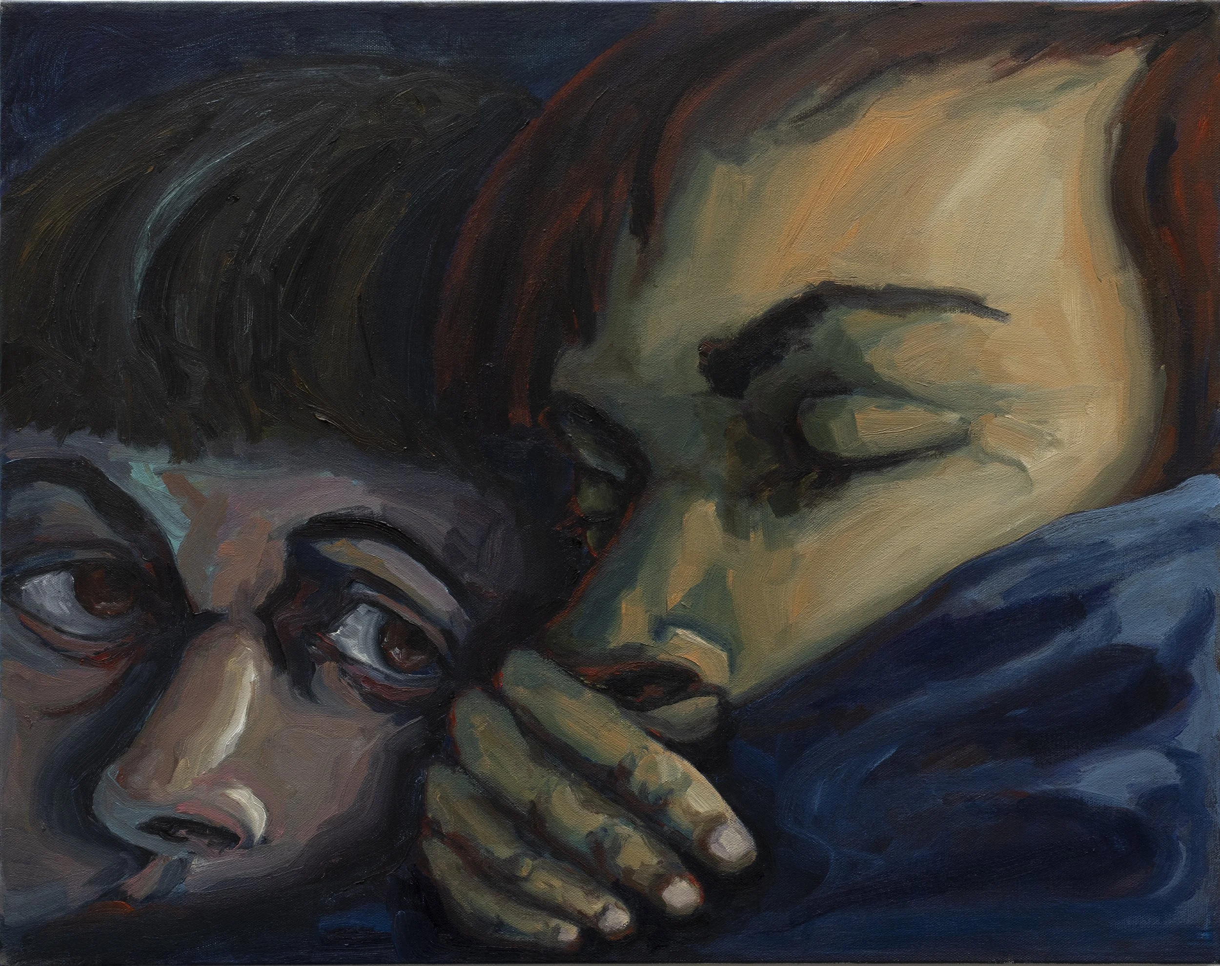 Solace • 2021 • 22 x 28 inches • Water based oil paint on canvas