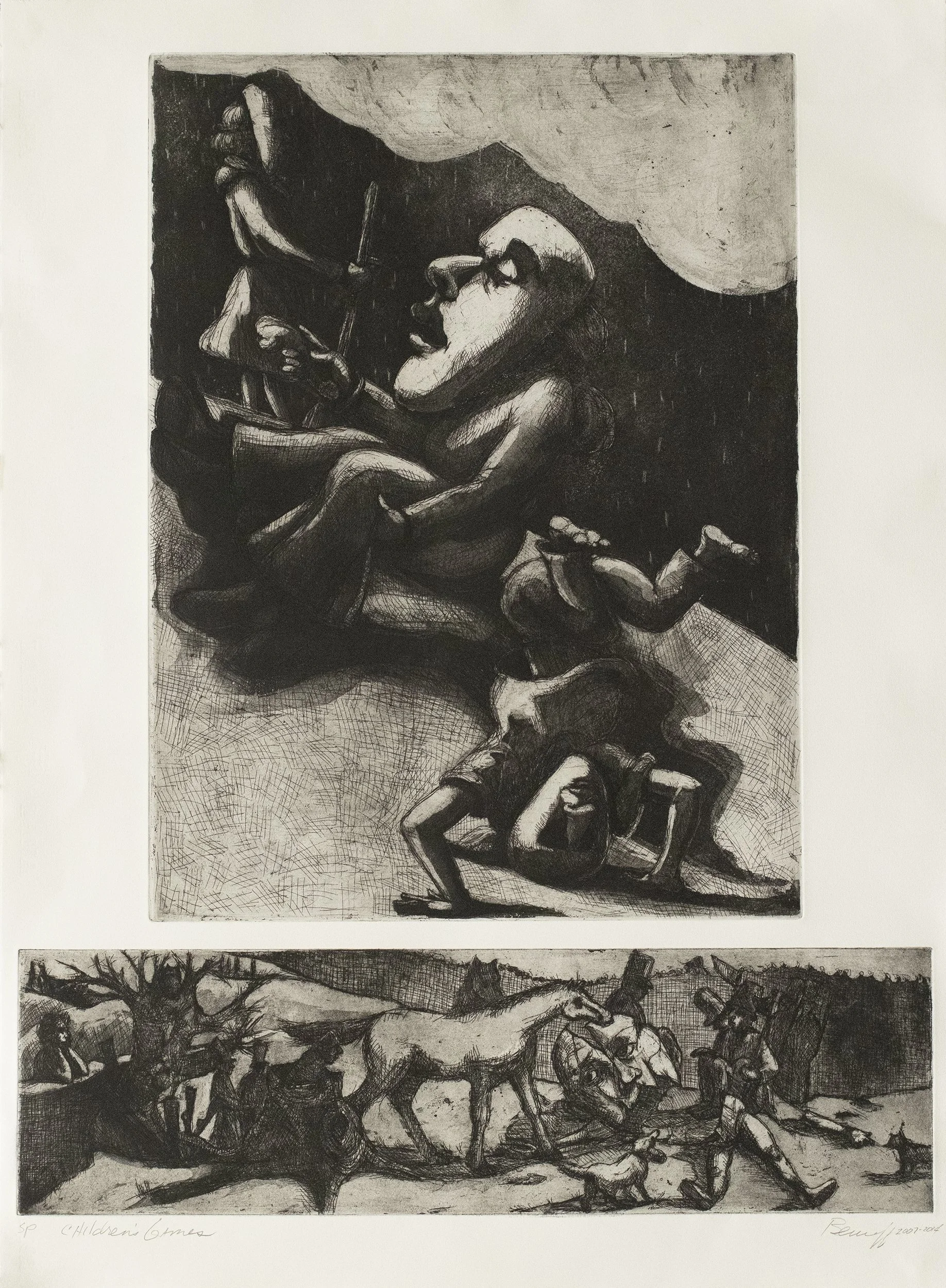 Children's Games-diptych • 2014 • 300 x 22 inches