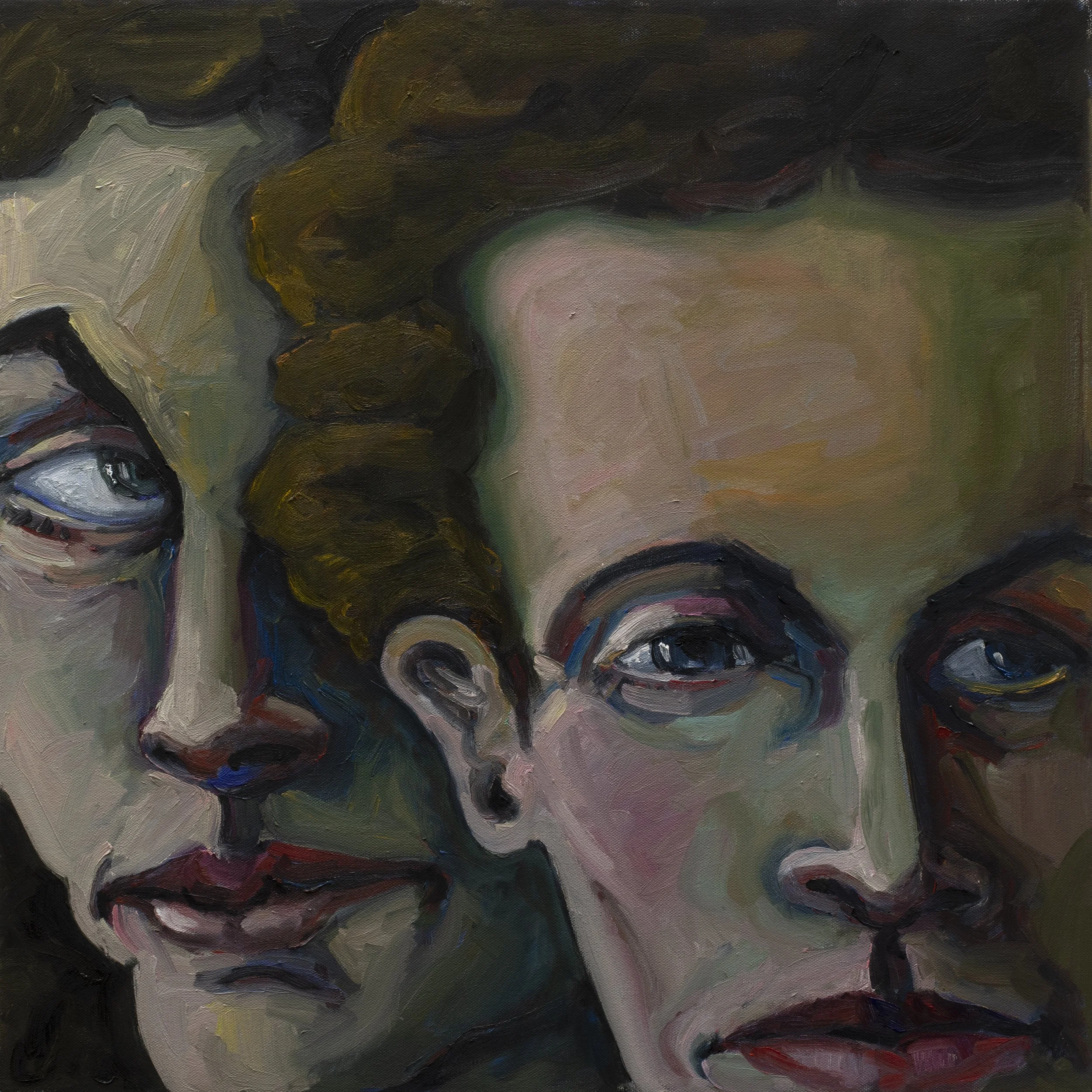 Speculation • 2021 • 24 x 24 inches • Water based oil paint on canvas