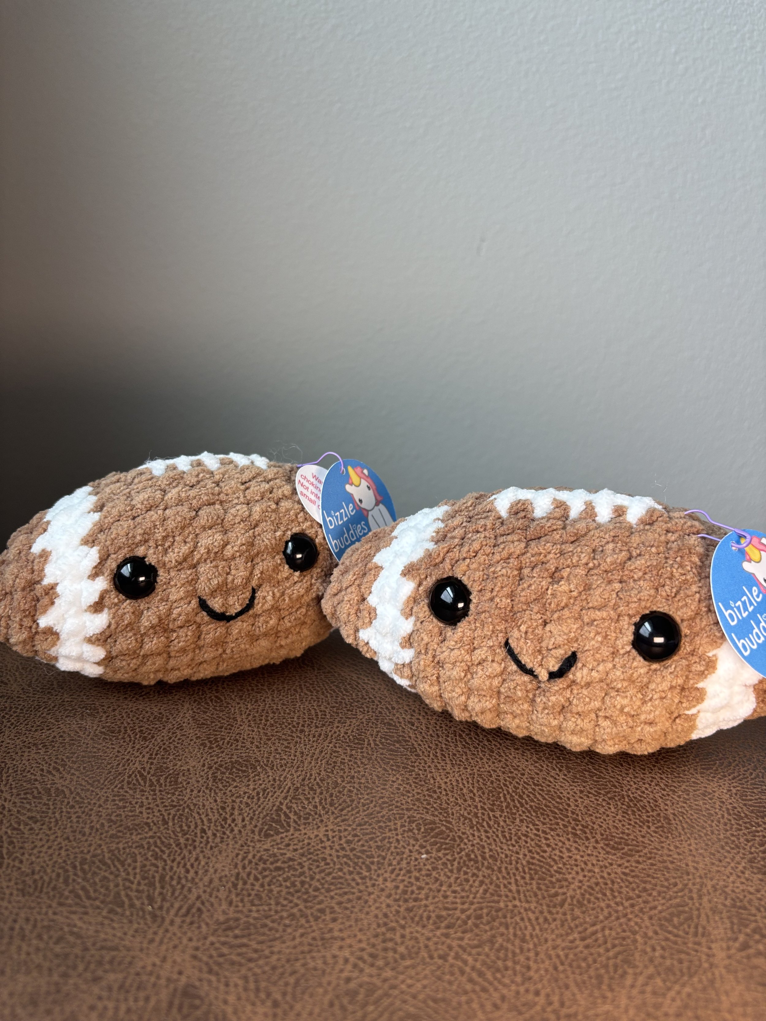Football crochet plushie