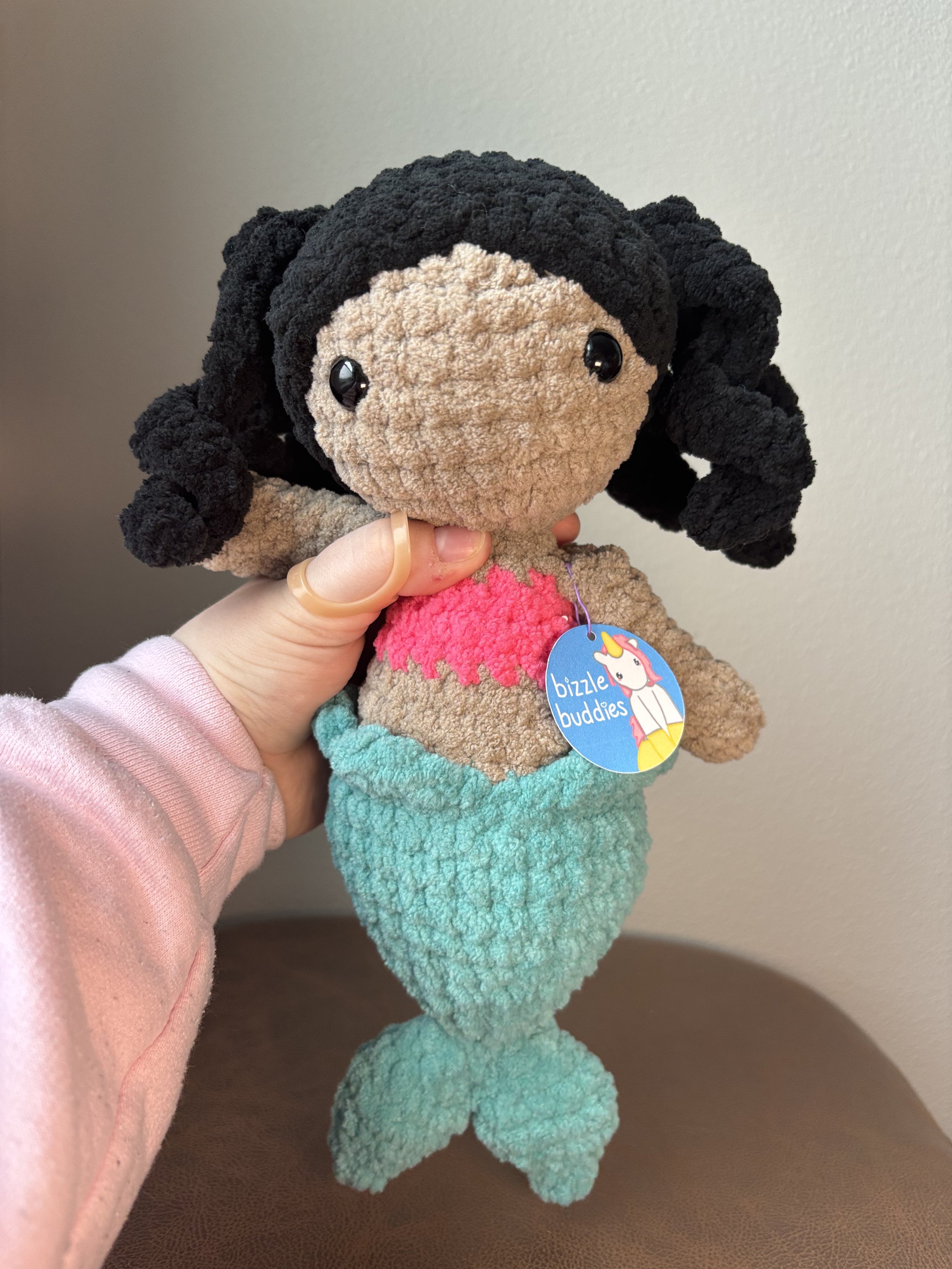 Teal Tail Mermaid crochet plushie