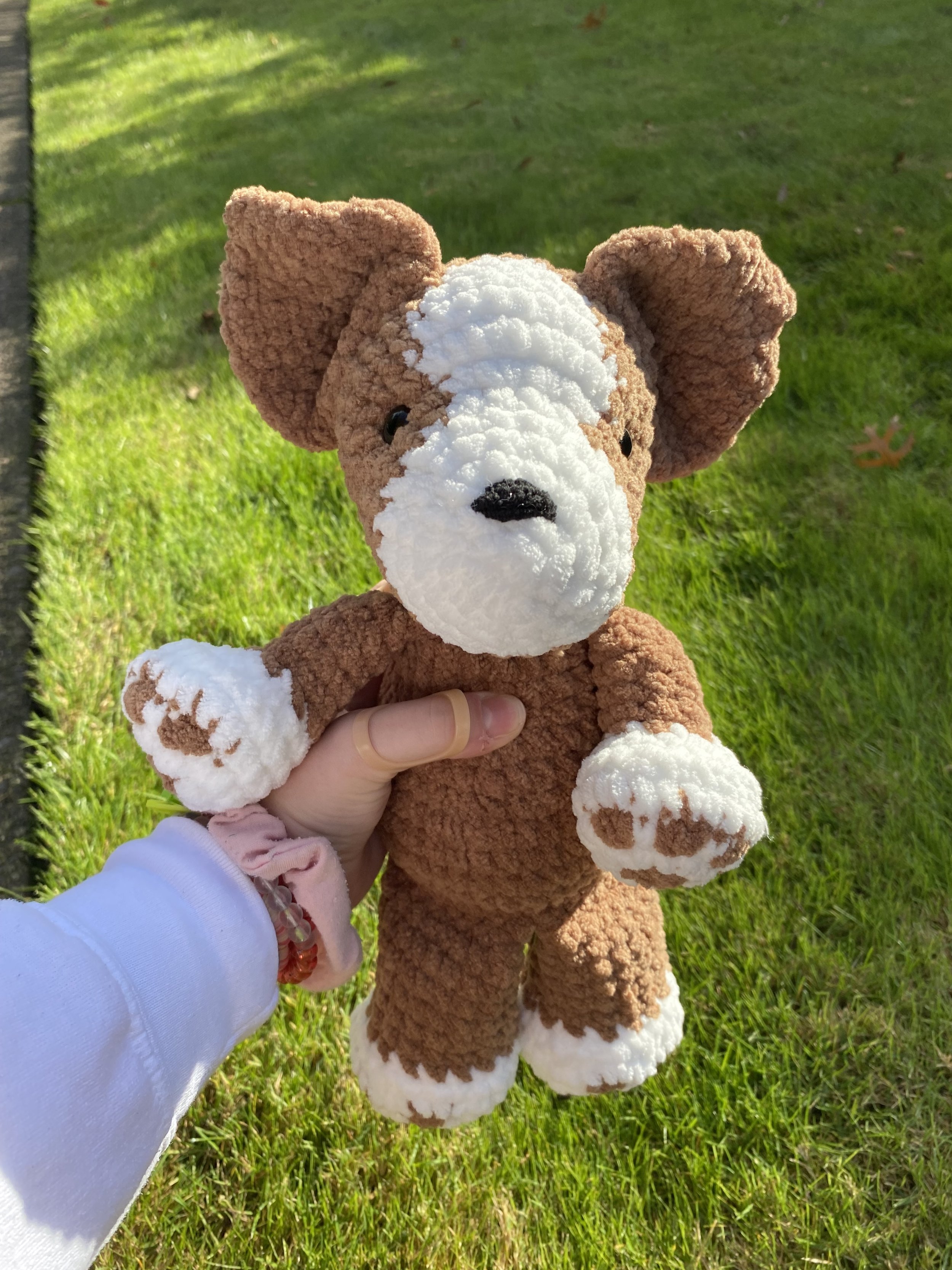 Puppy crochet plushie