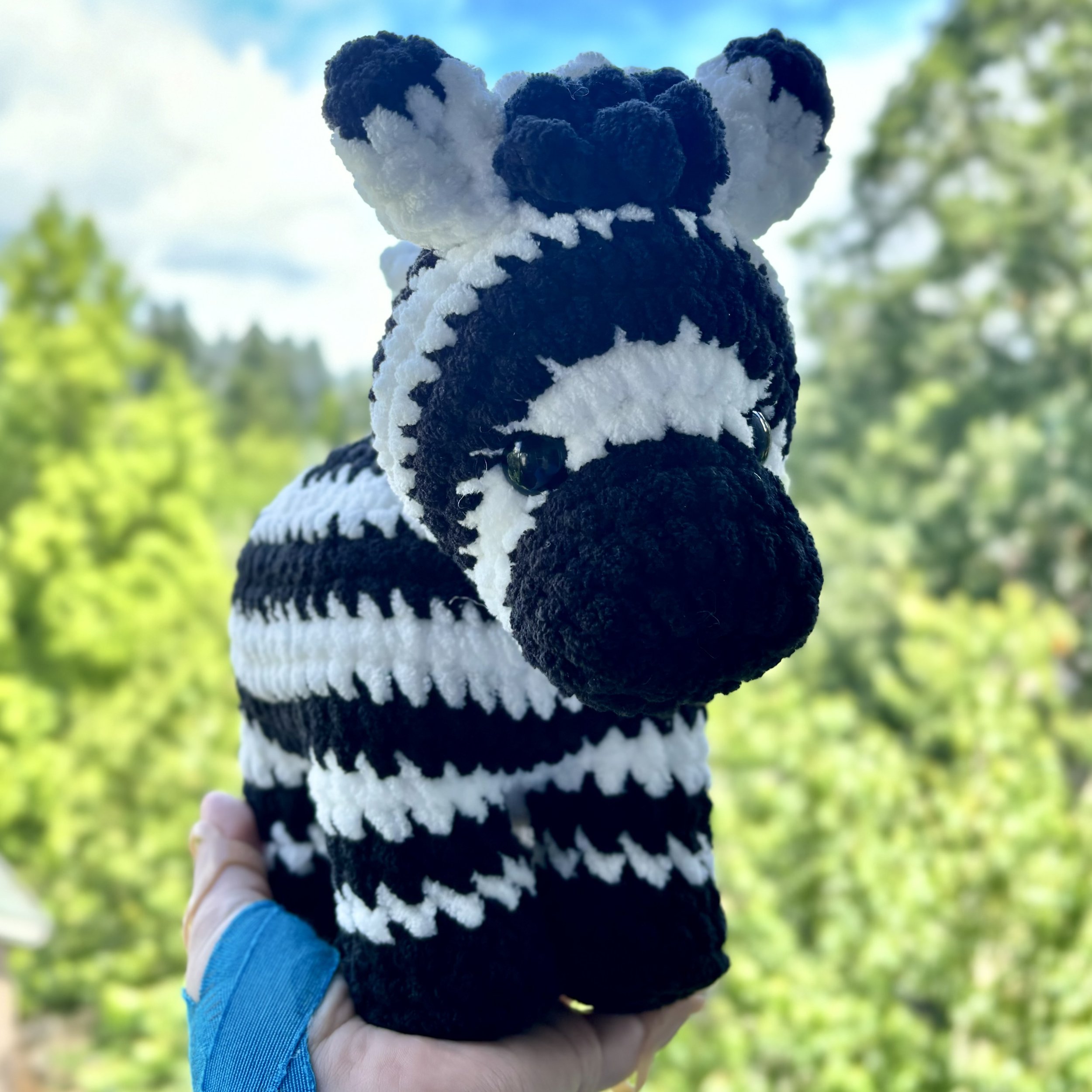 Zebra crochet plushie