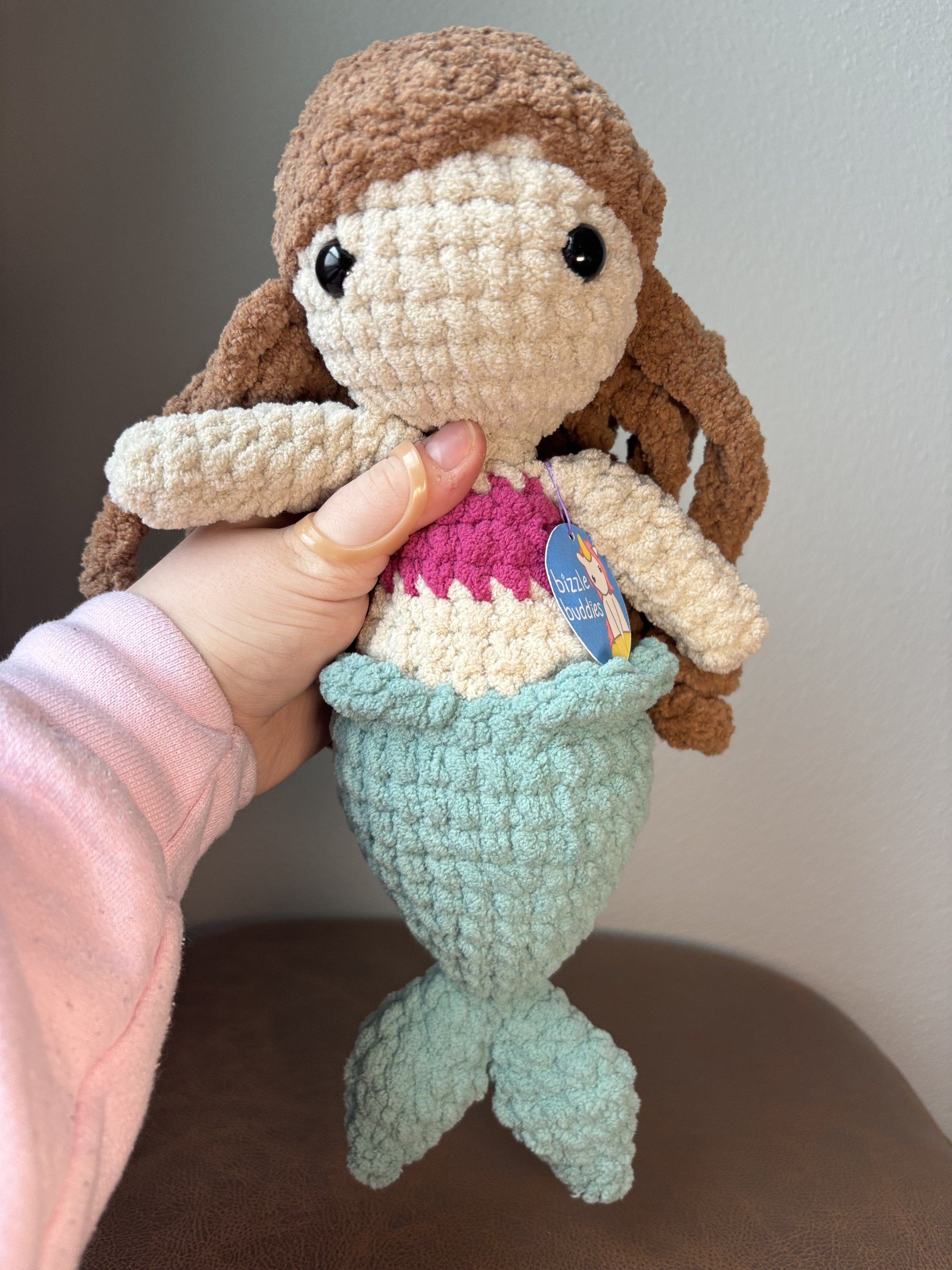 Green Tail Mermaid crochet plushie